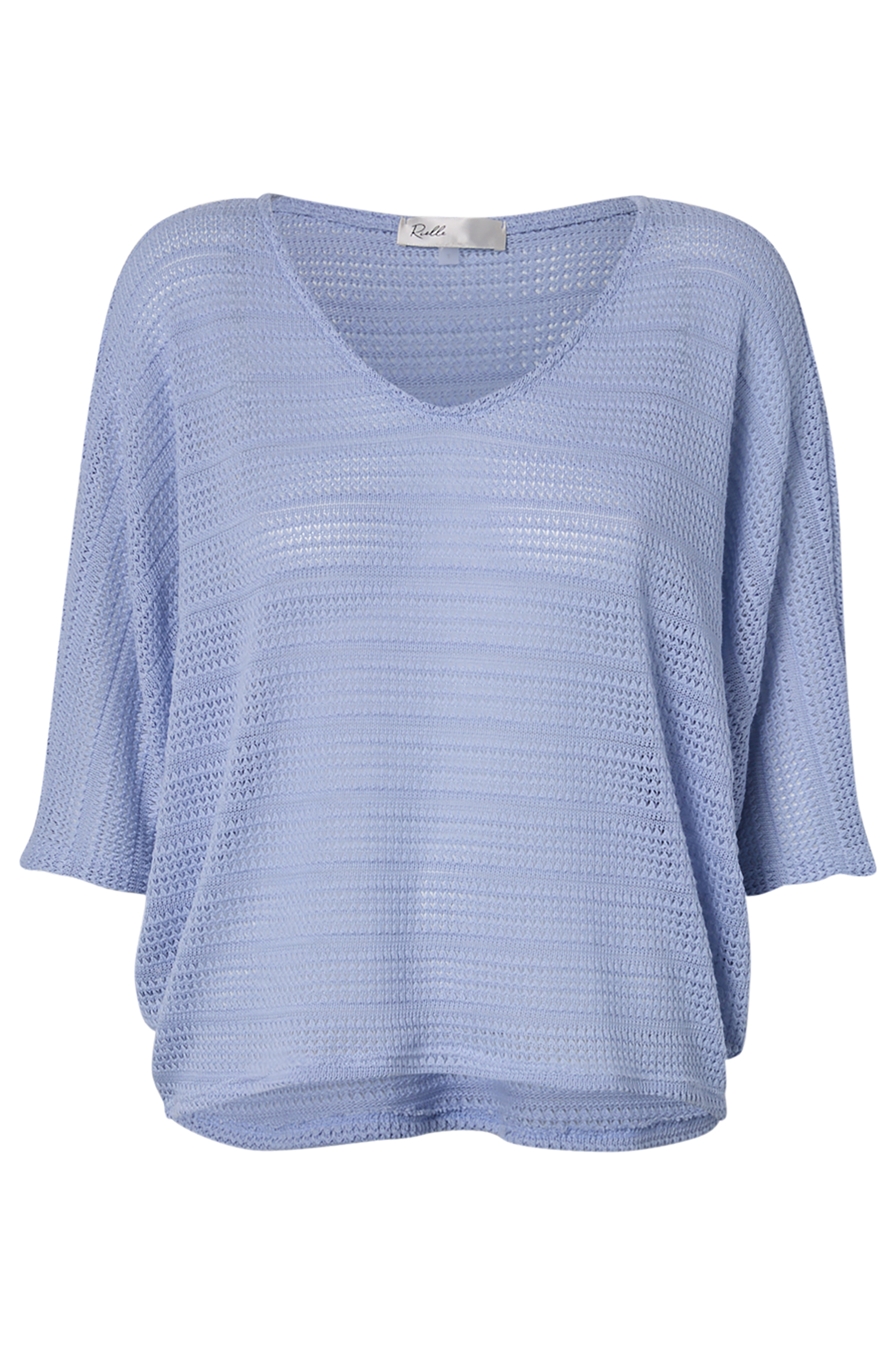 V-Neck Pointelle Top