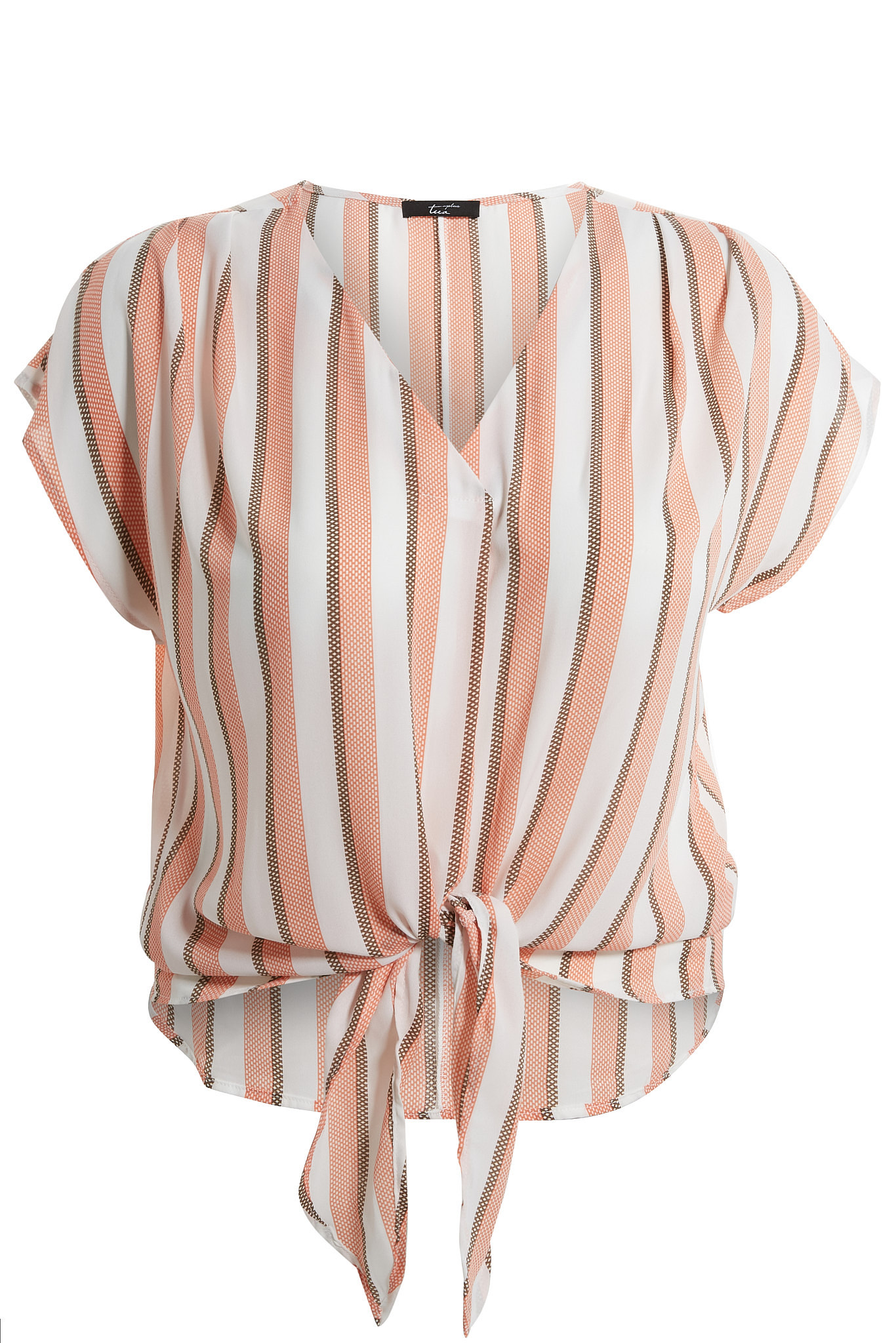 Stripe Short Sleeve Top