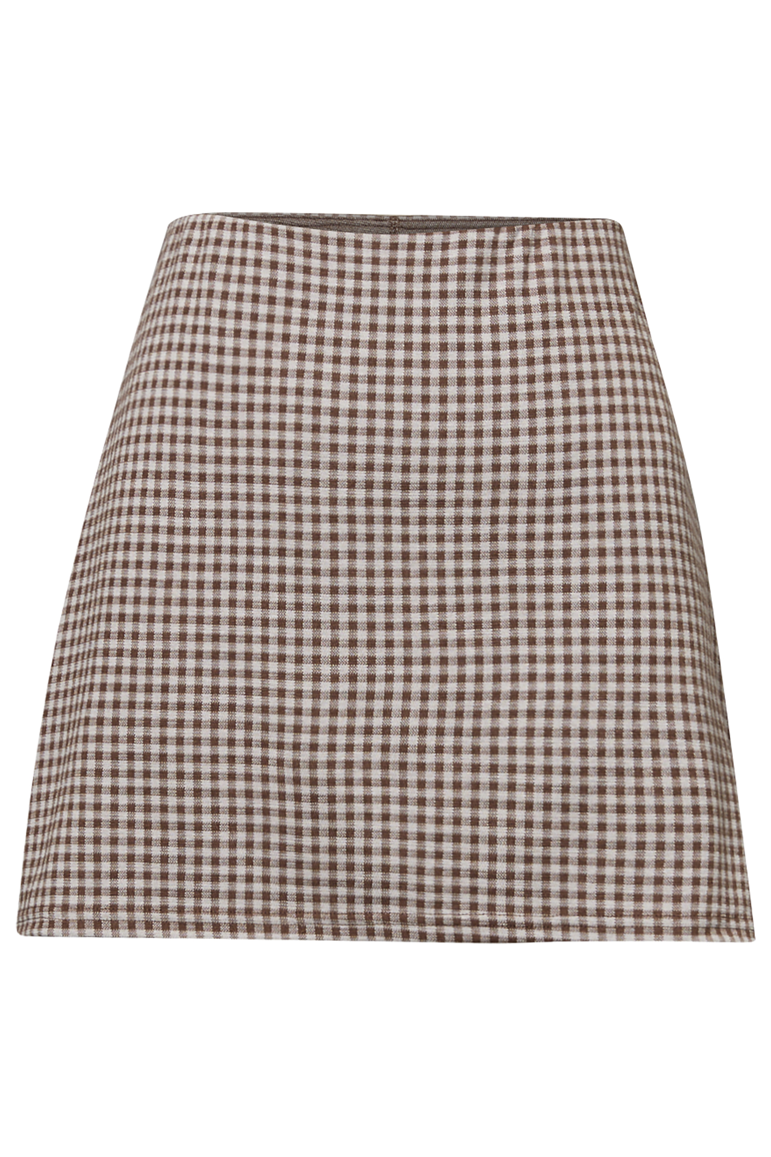 Pull On Gingham Skort