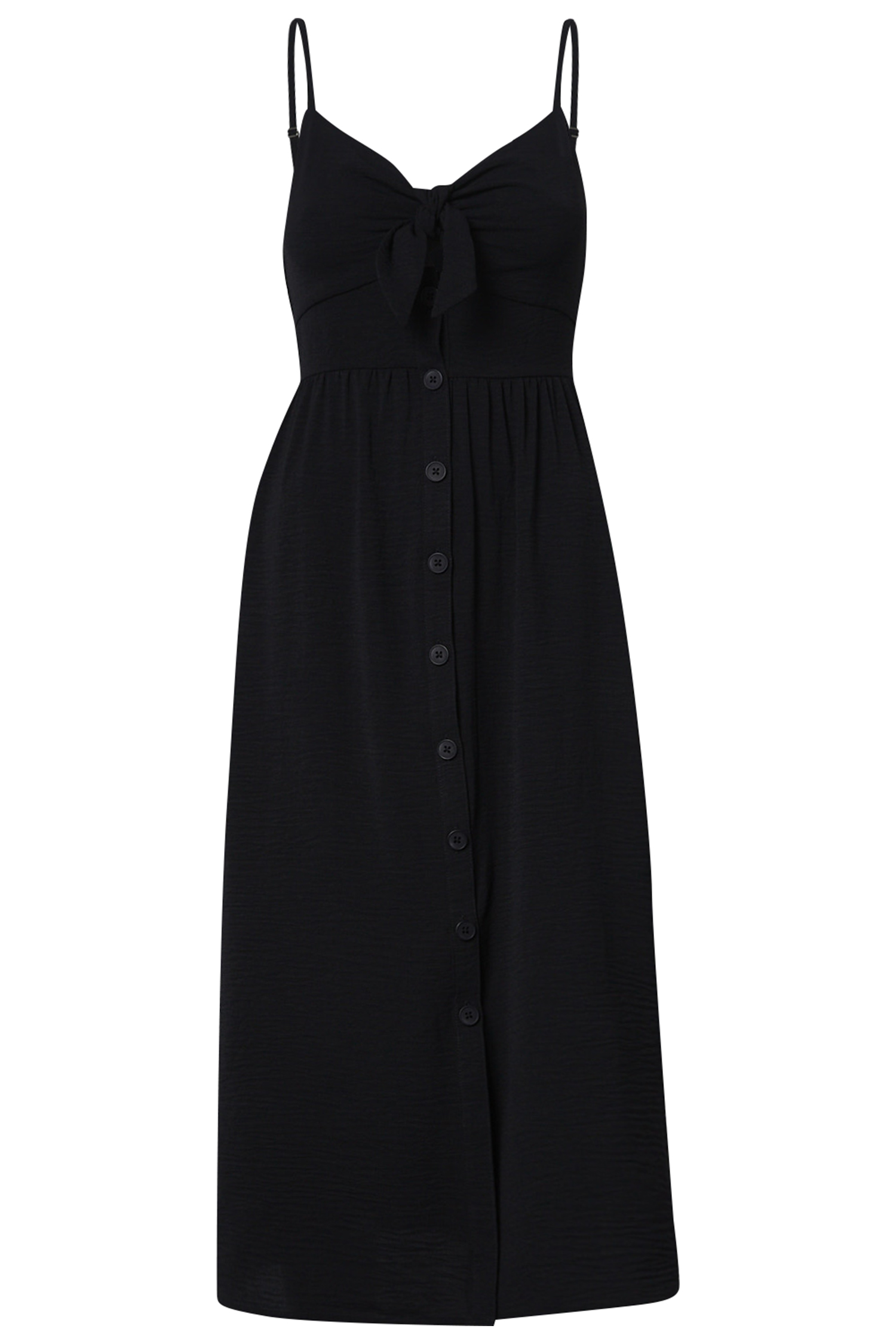 Front Tie Midi Dress
