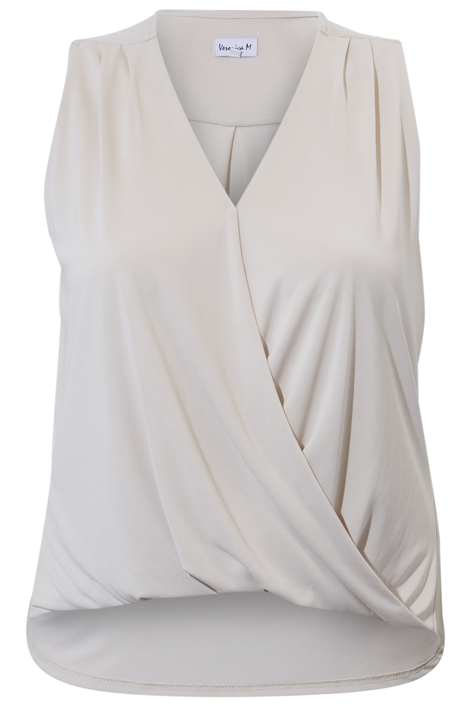 Veronica M Sleeveless Cupro Surplice Top
