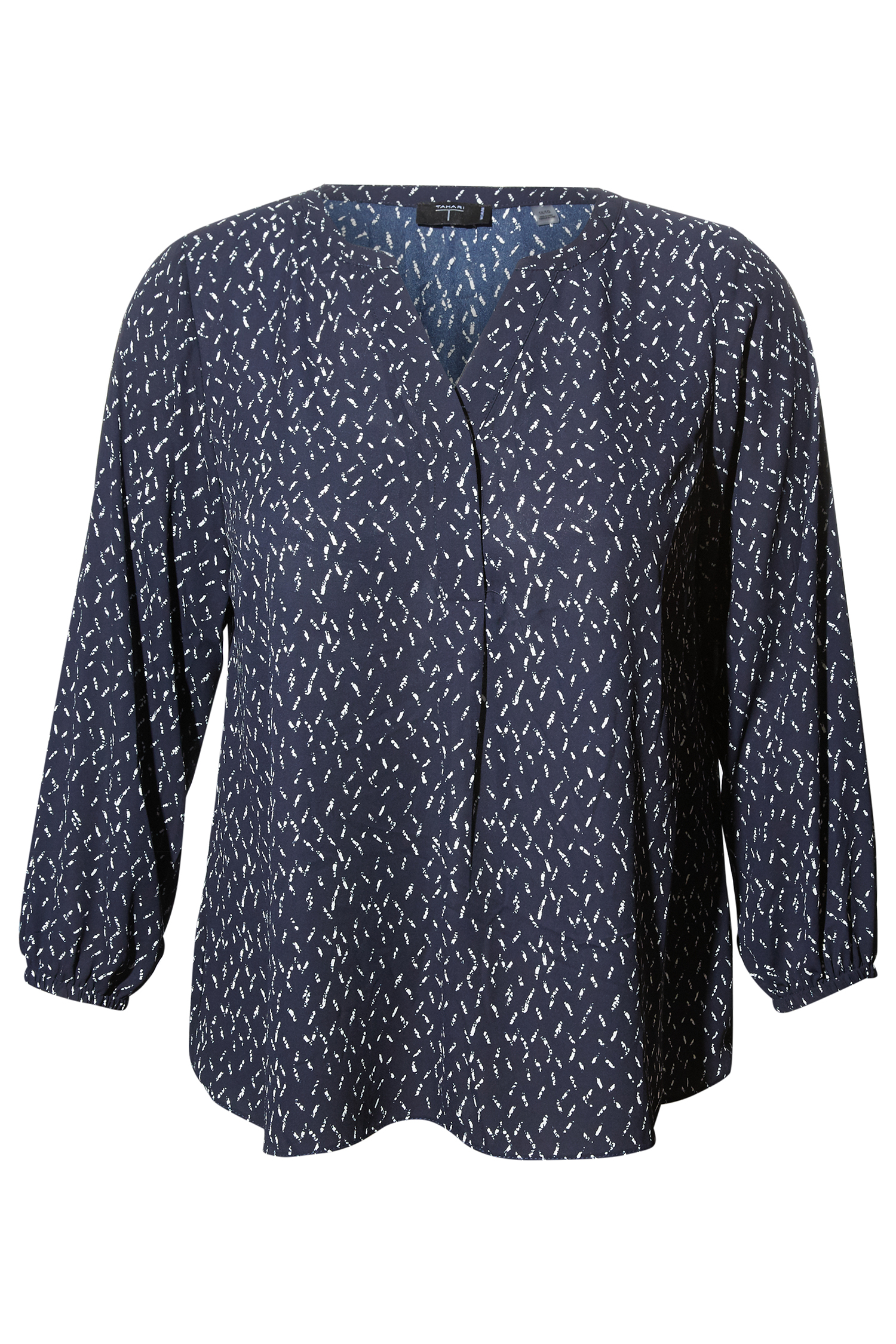 Long Sleeve Split Neck Top