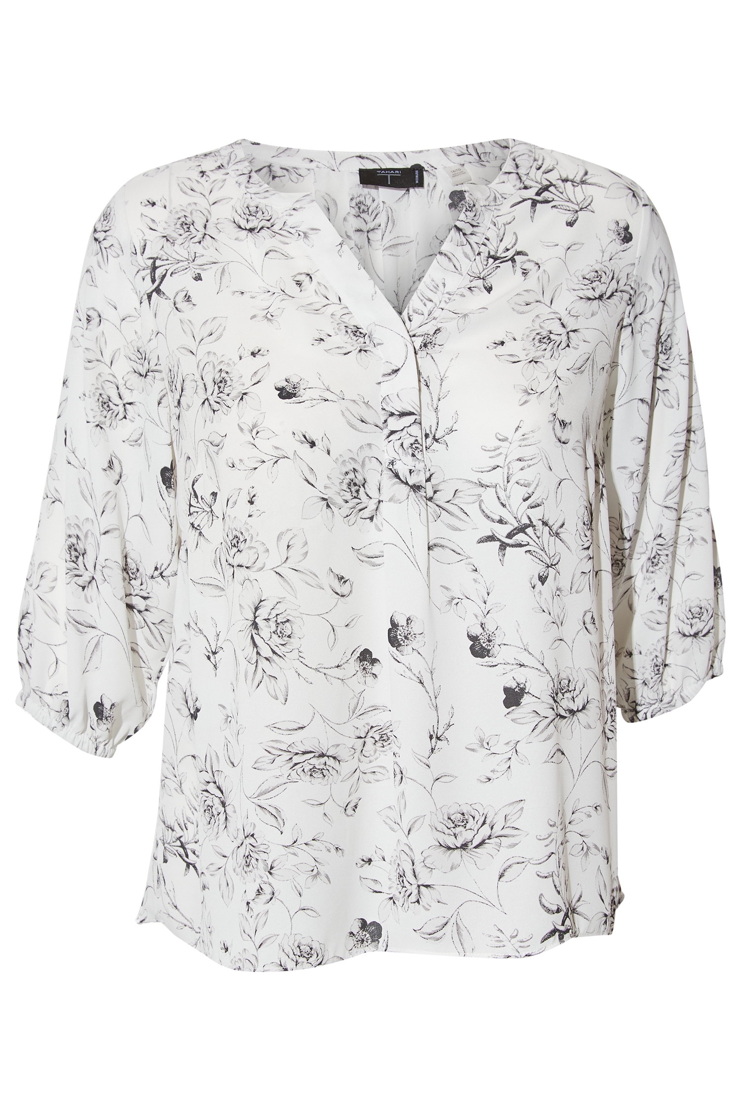 3/4 Floral Blouse