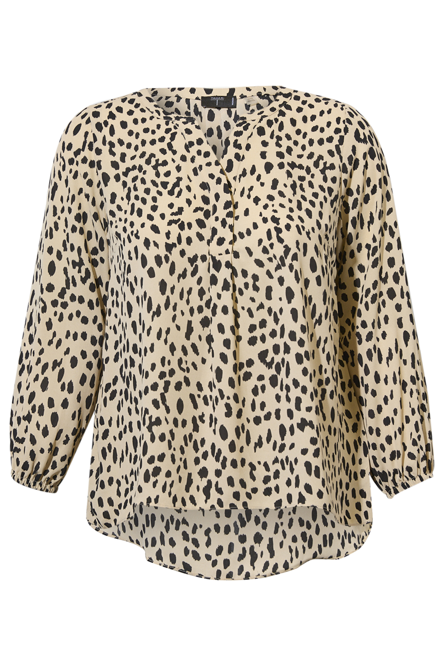 Long Sleeve Split Neck Top