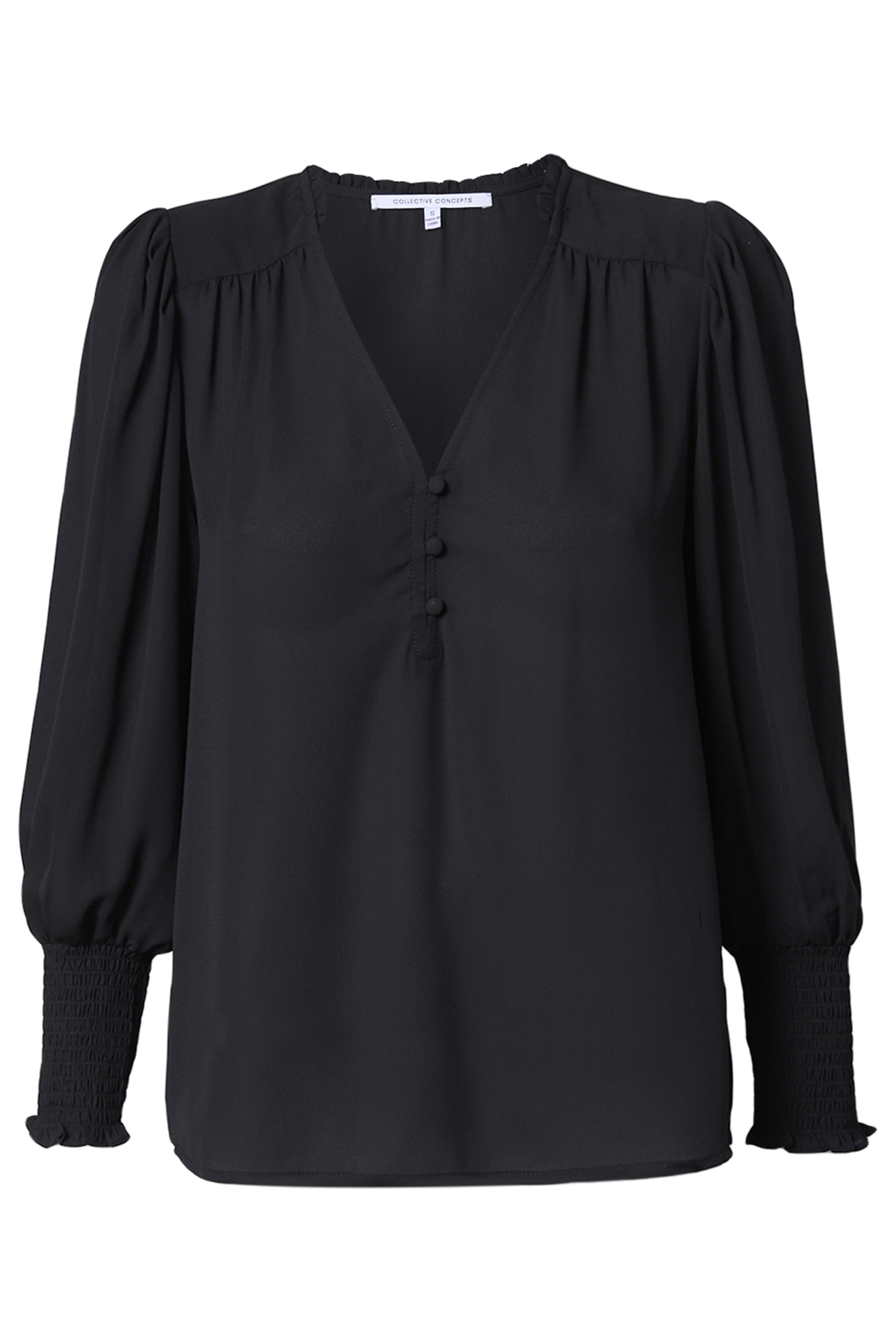 Smocked Long Sleeve Top