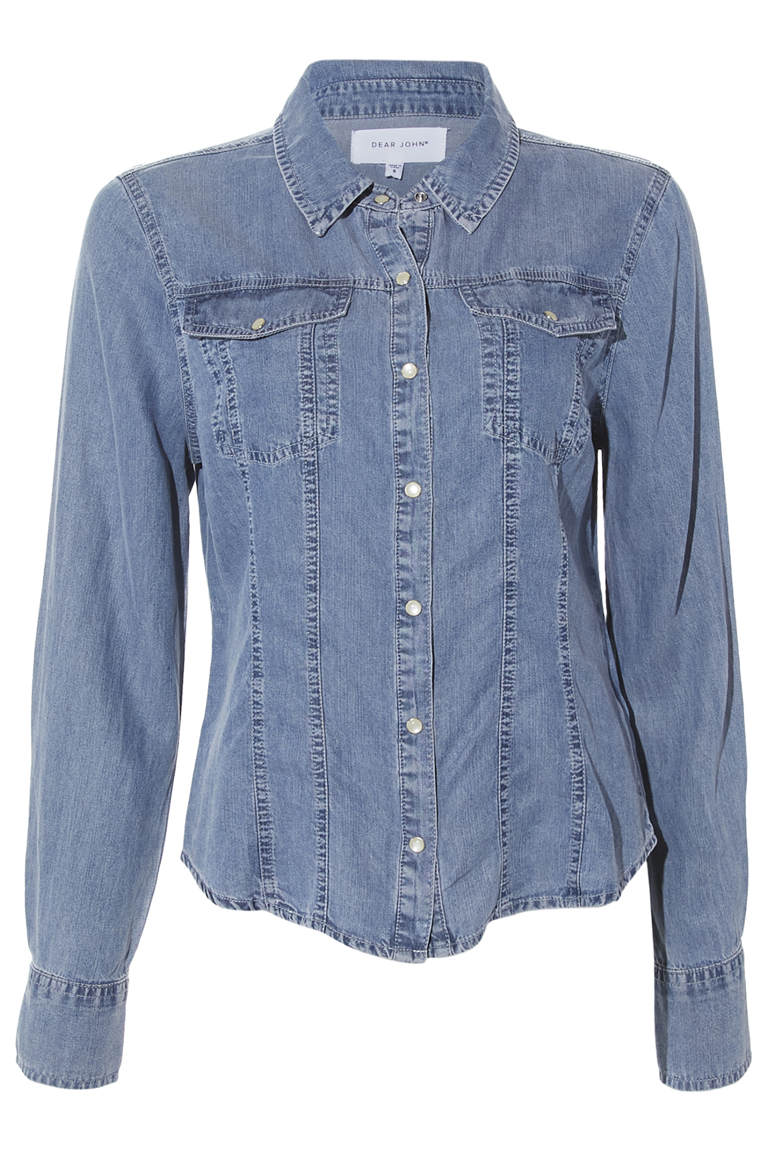 Dear John Button Front Denim Top