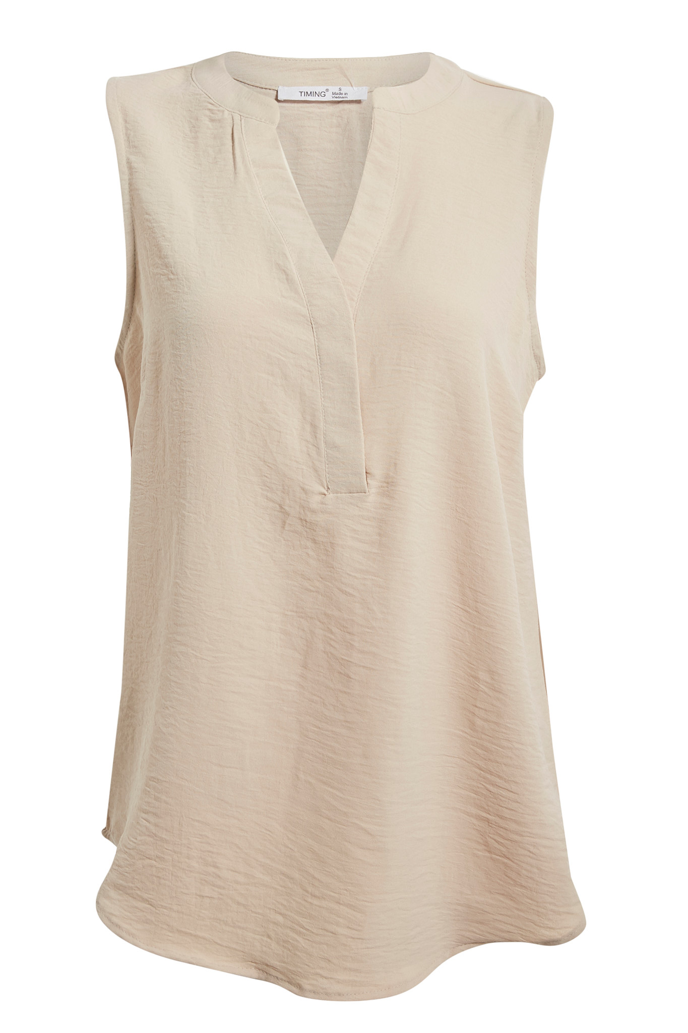 Split Neck Sleeveless Top