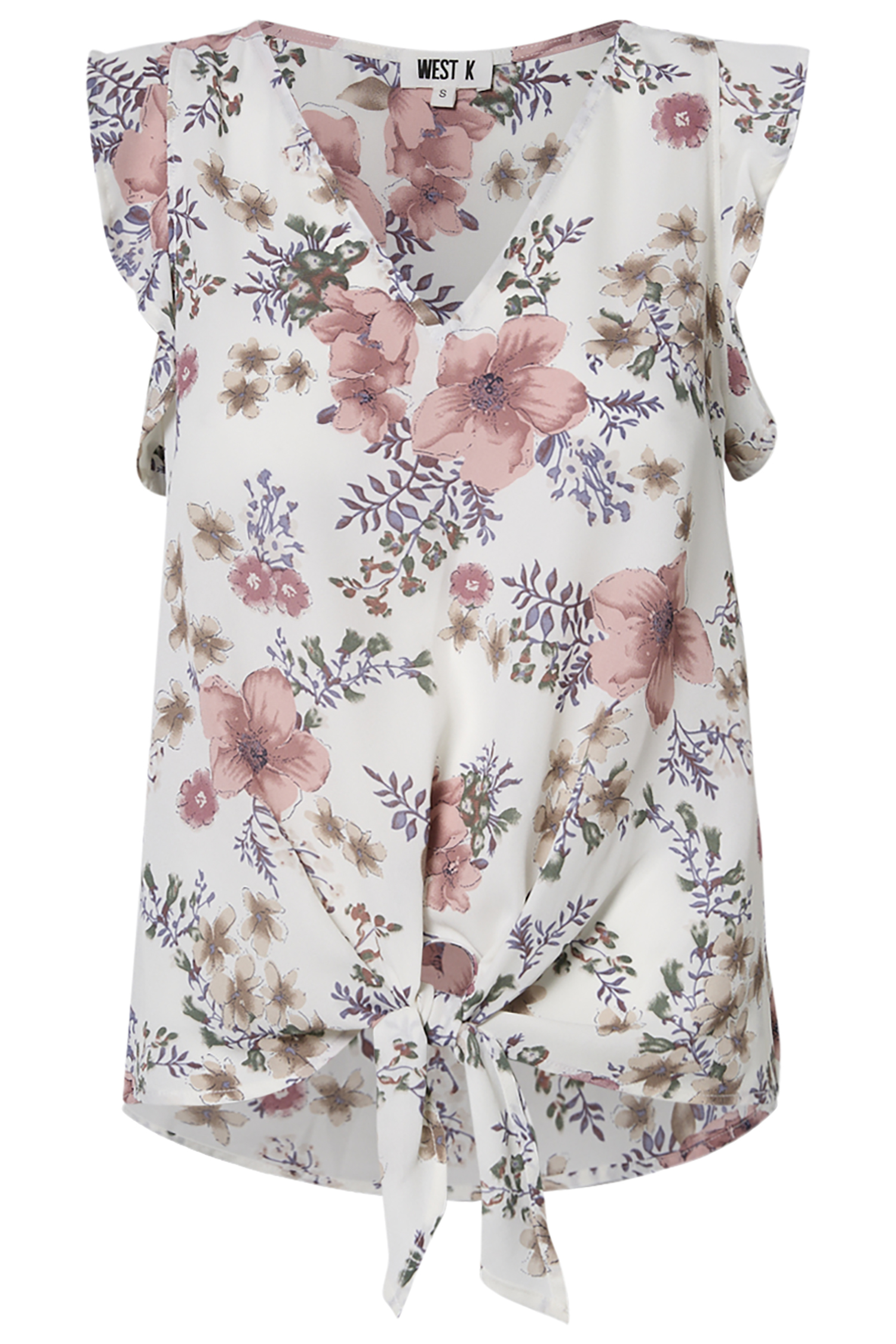 Sleeveless Floral Top