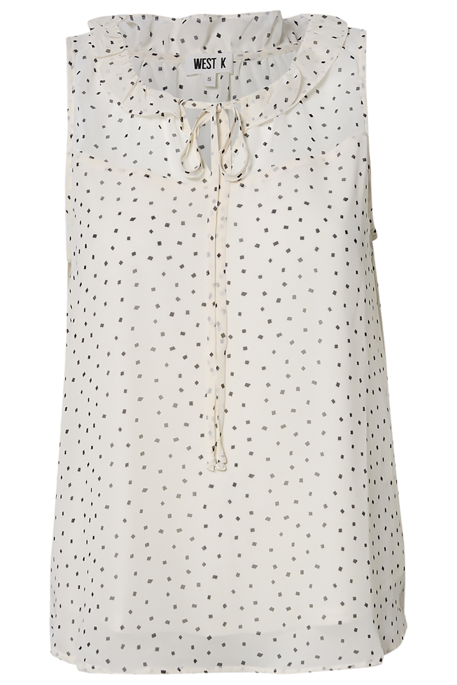 Sleeveless Printed Woven