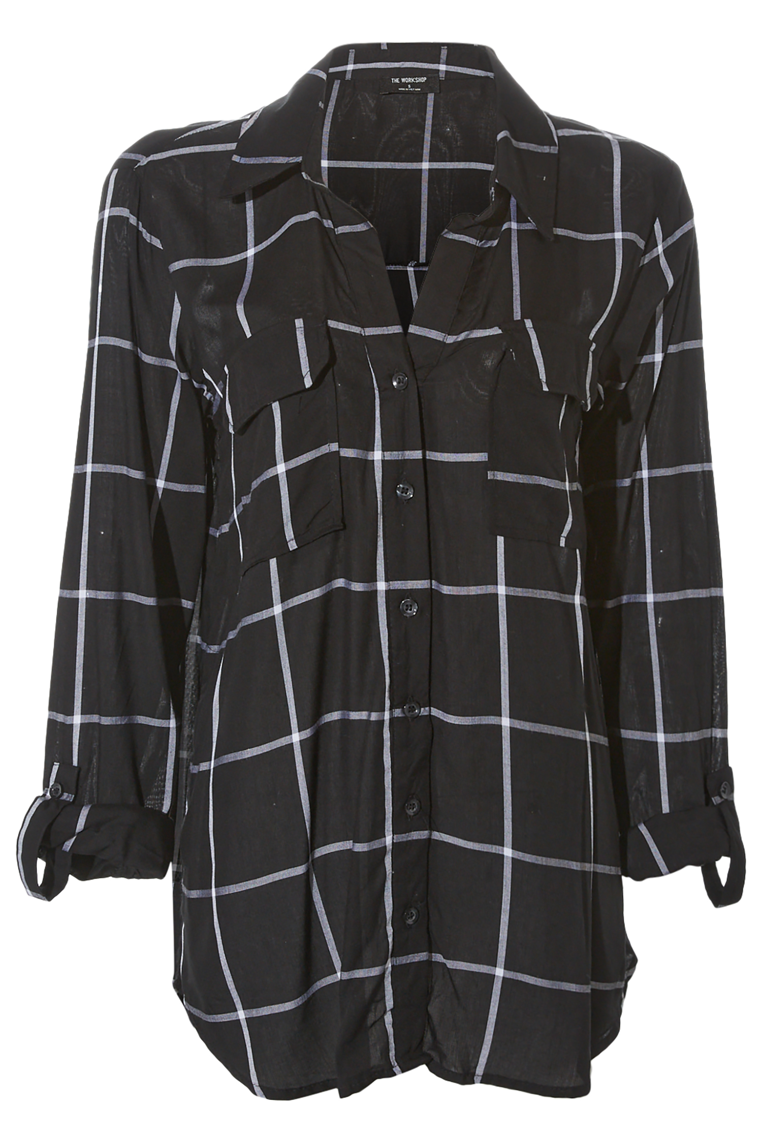 Grid Pattern Button Front