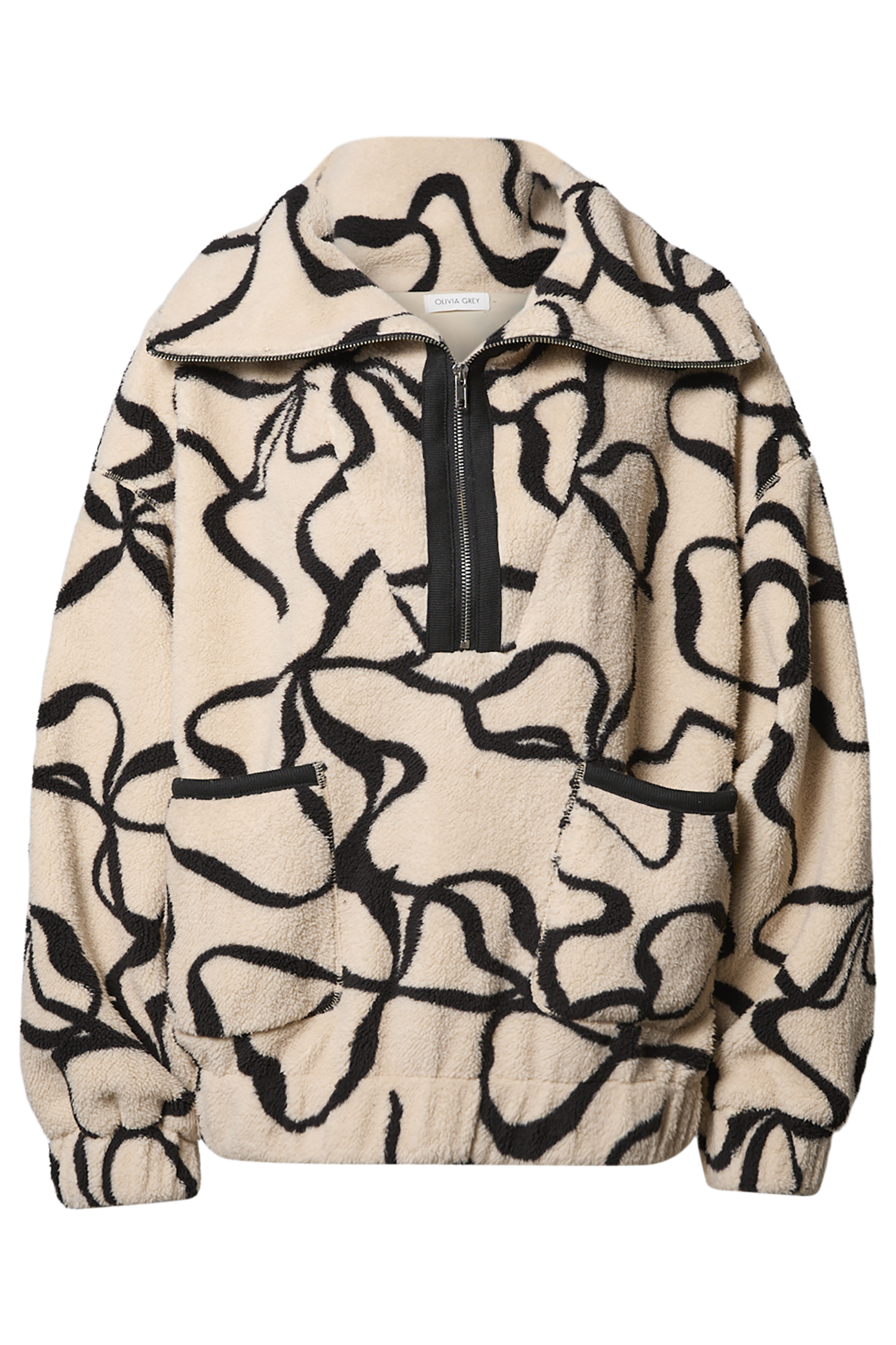 Printed Half Zip Pullover