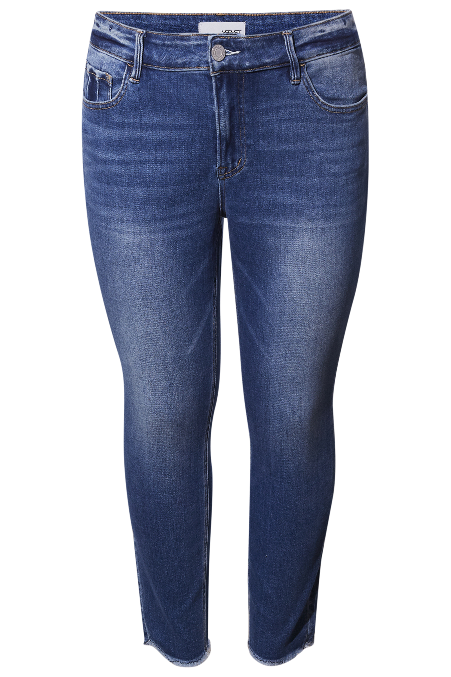 Raw Hem Crop Denim