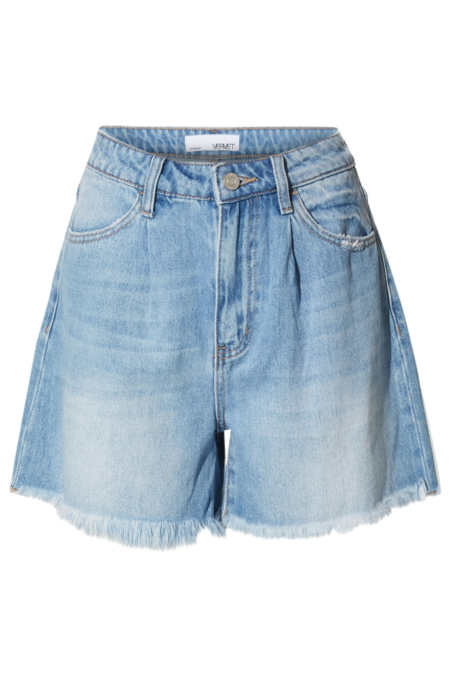 High Rise Relaxed Denim Short