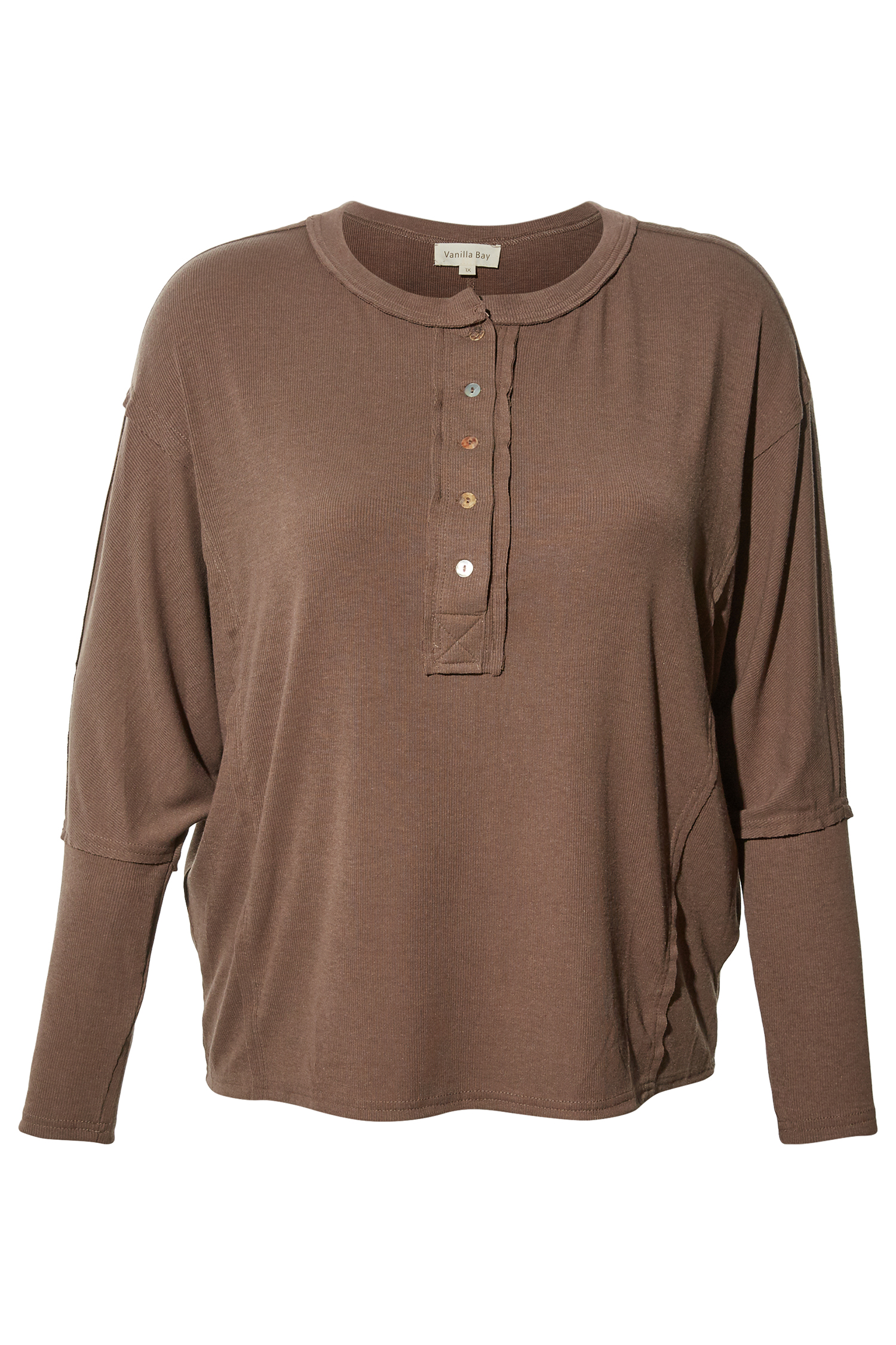 Long Sleeve Henley Top