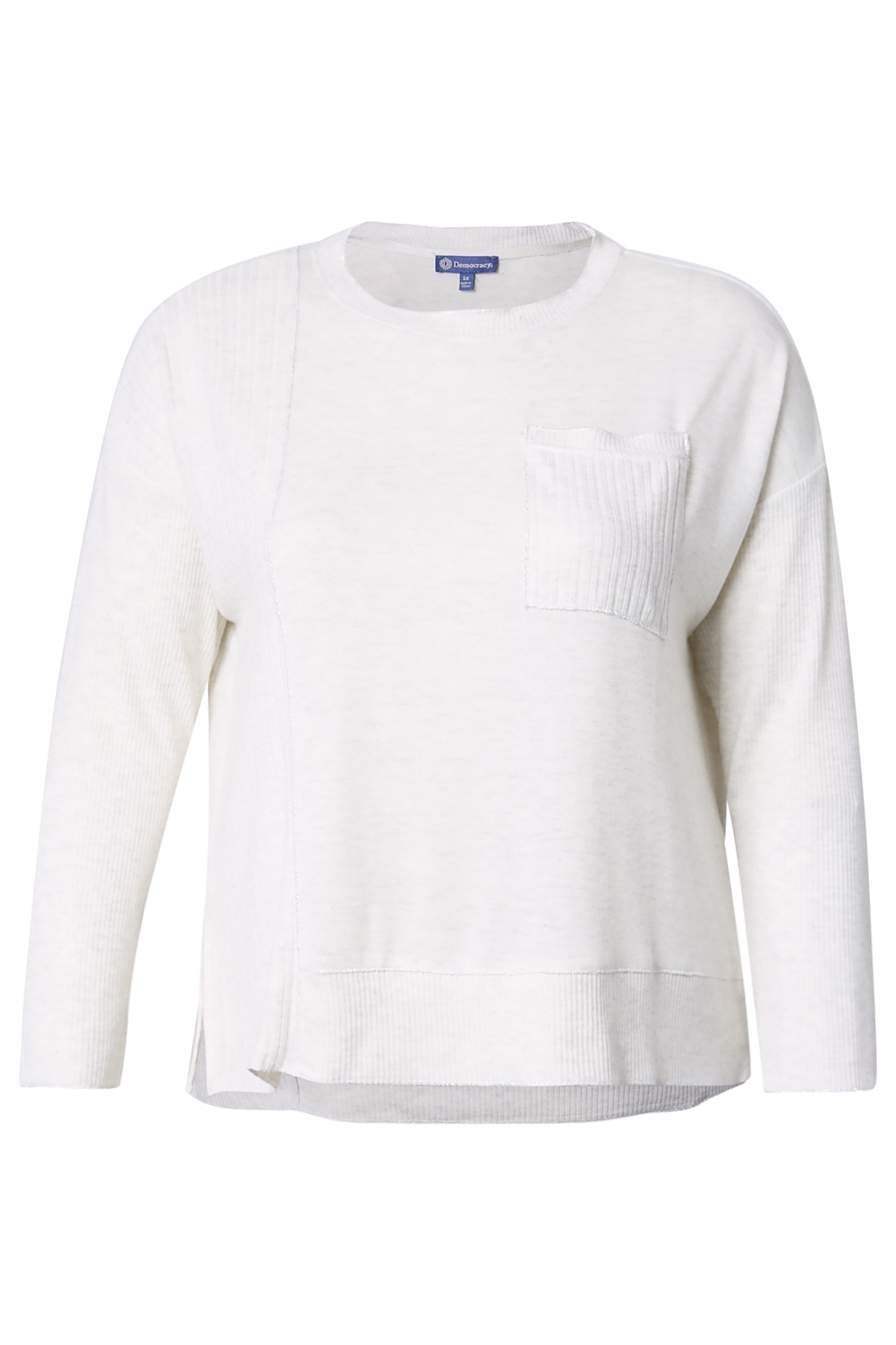Democracy Scoop Neck Asymmetrical Knit