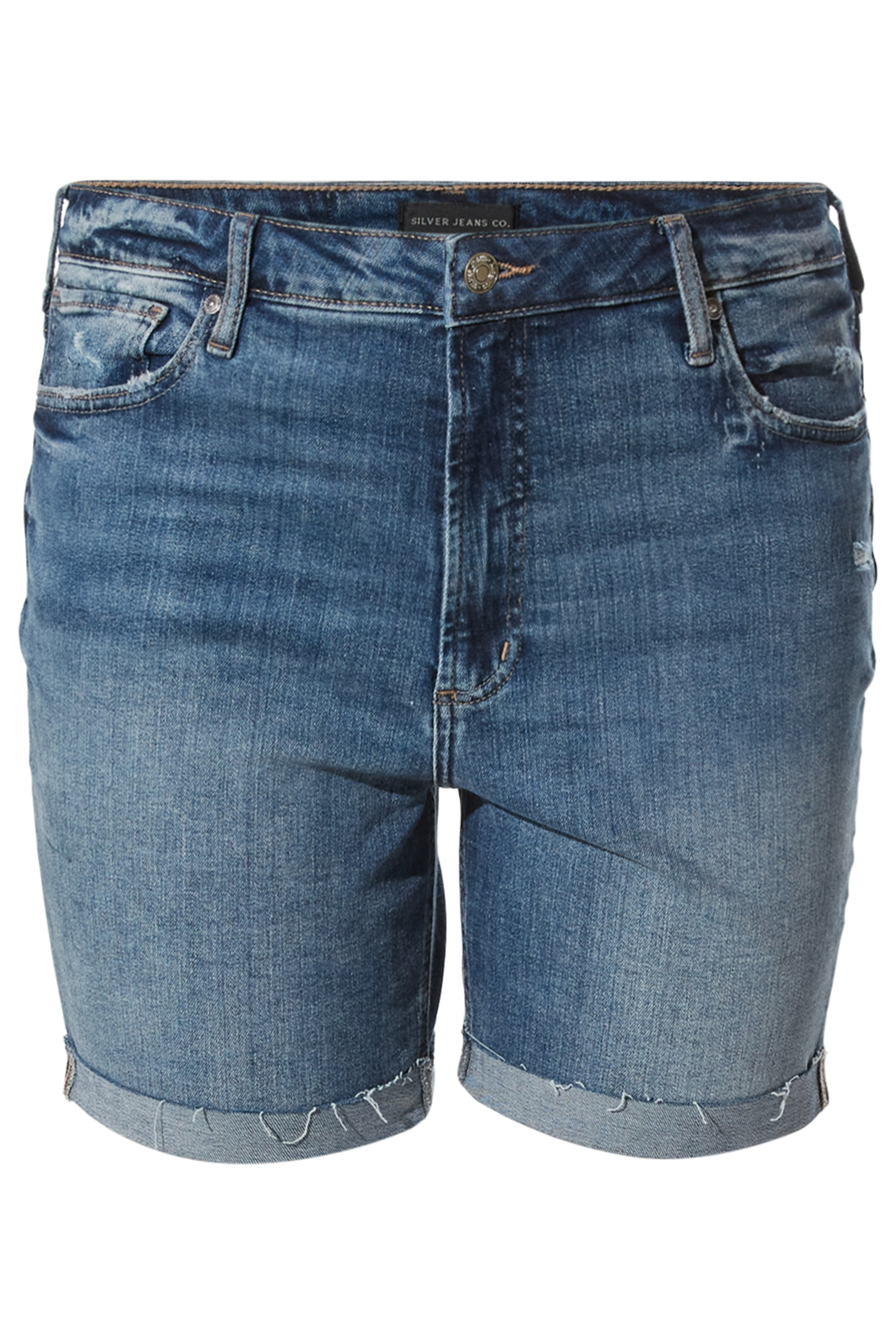 Silver High Rise Long Short