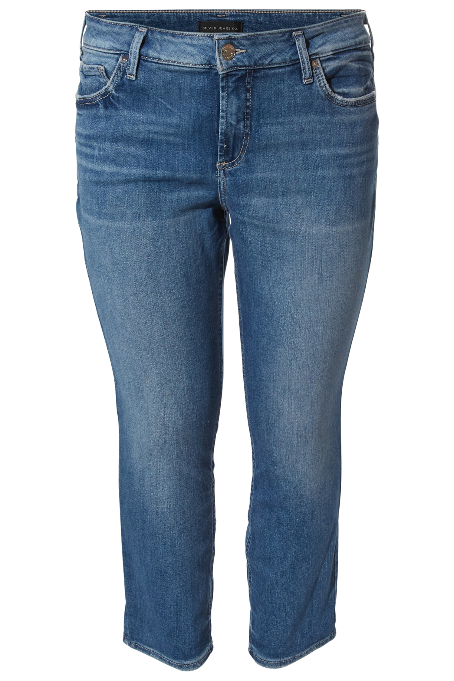 Silver Straight Crop Jean
