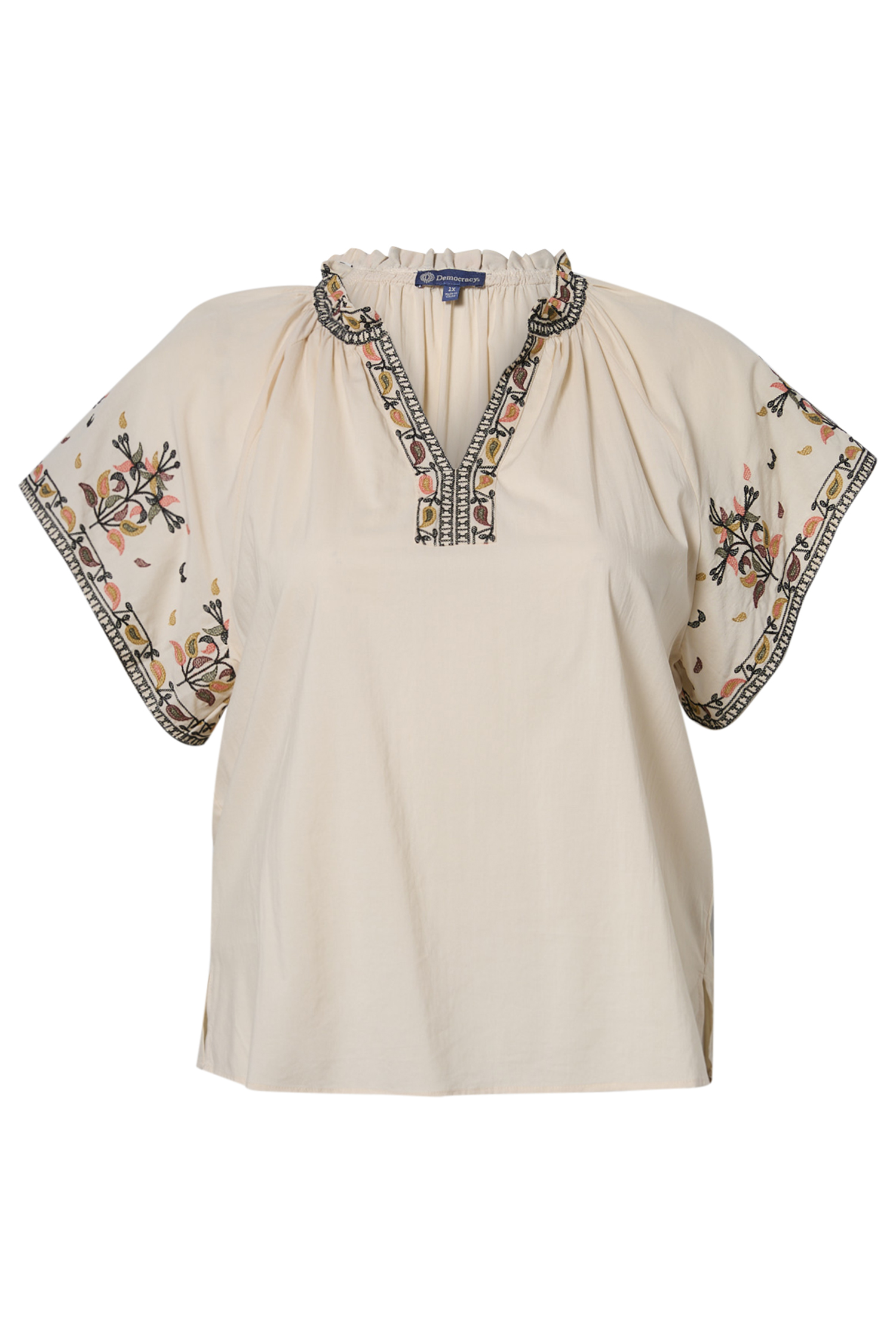 Democracy Split Neck Top