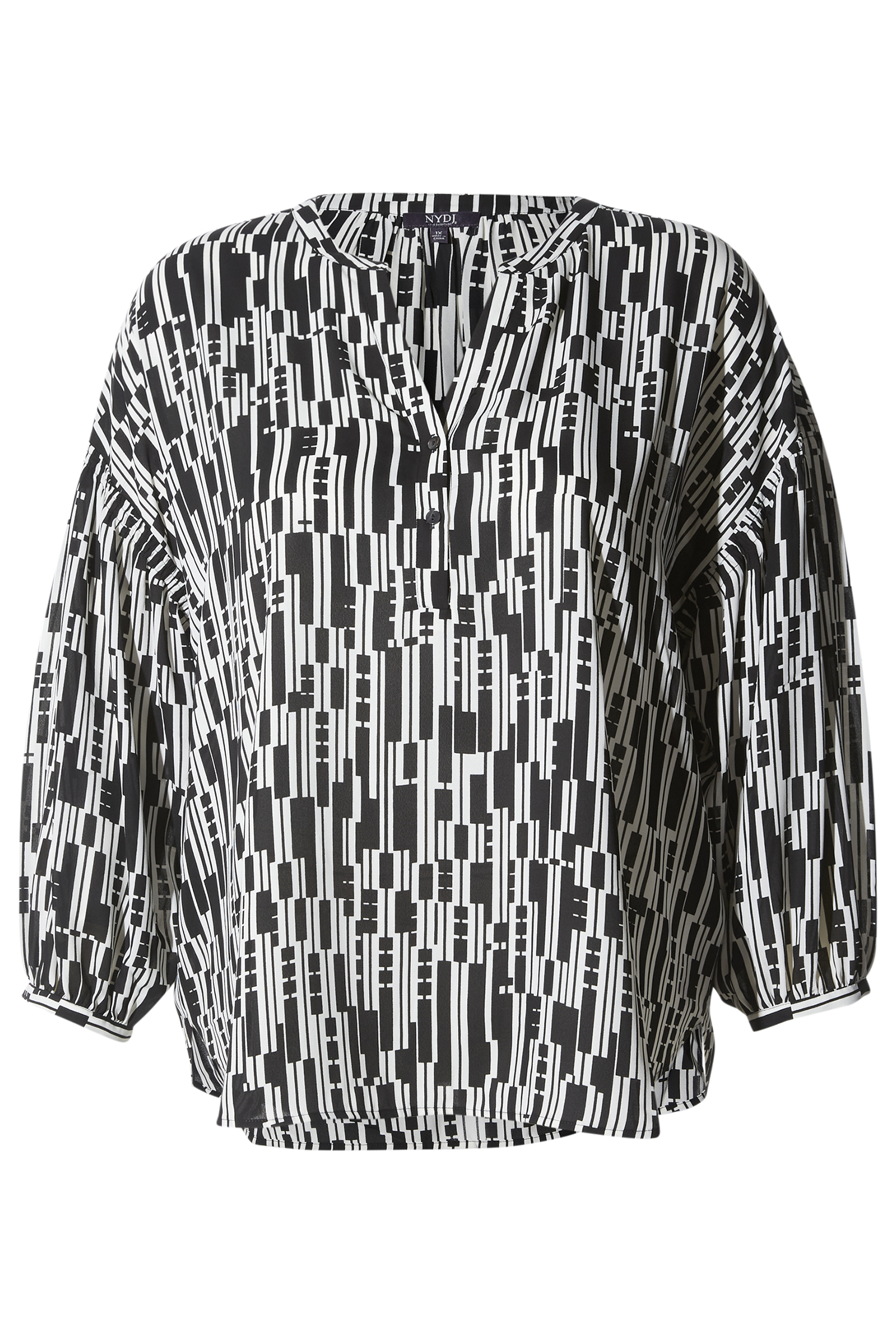 NYDJ Geo Peasant Blouse