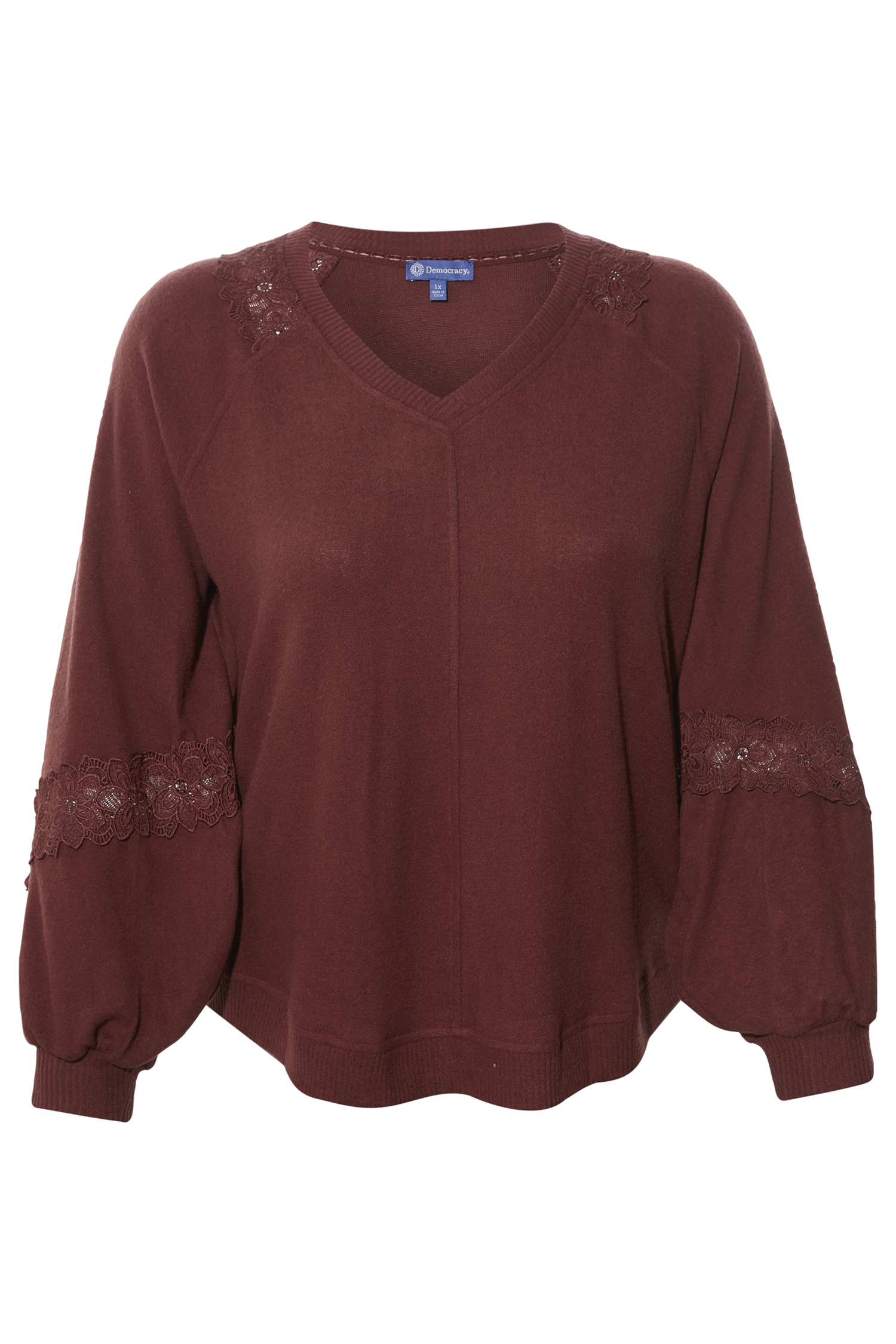 Democracy Lace Long Sleeve Top