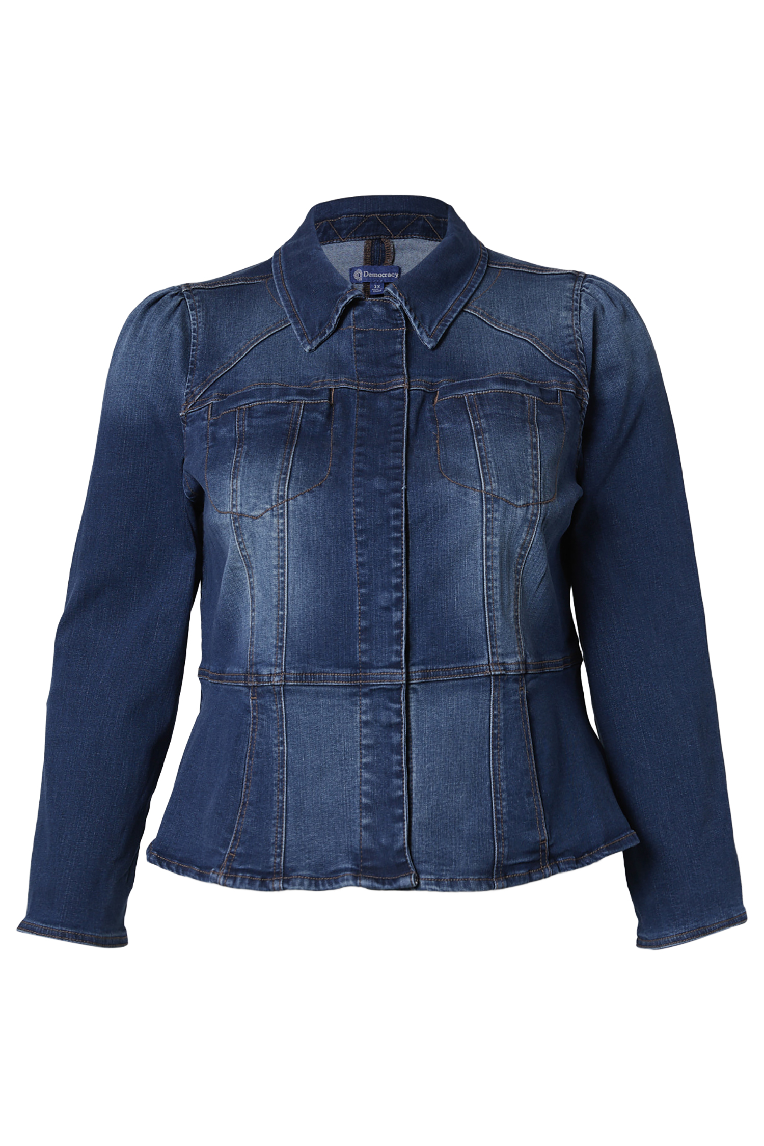 Democracy Peplum Long Sleeve Jacket