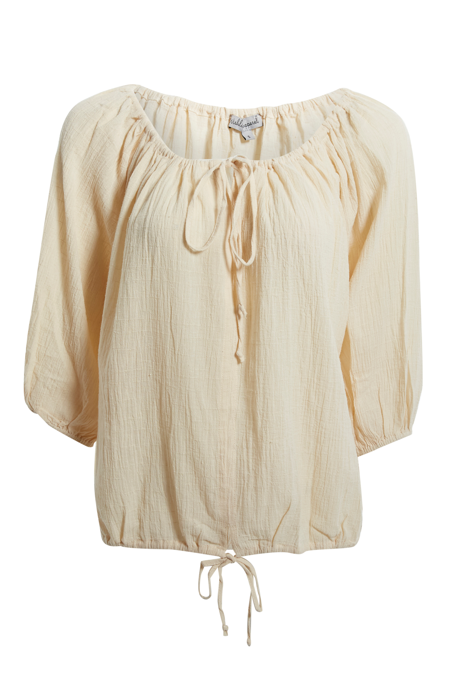 Drawstring Tie Blouse