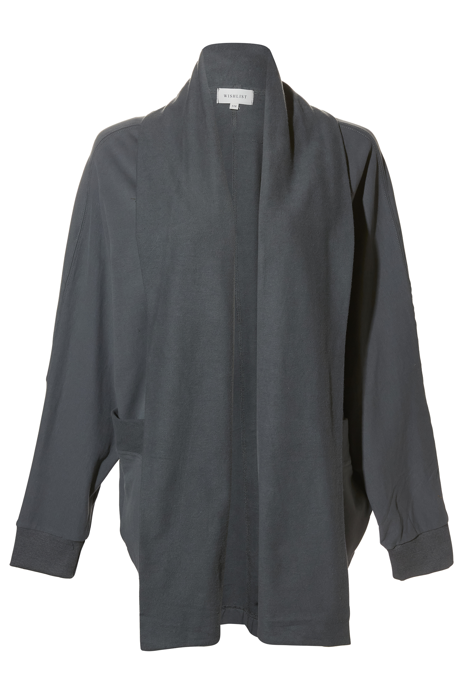 Open Front Draped Cardigan
