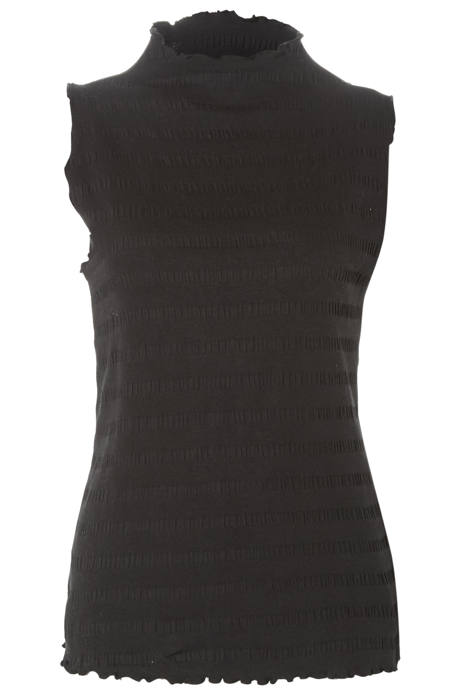 High Neck Textured Tank