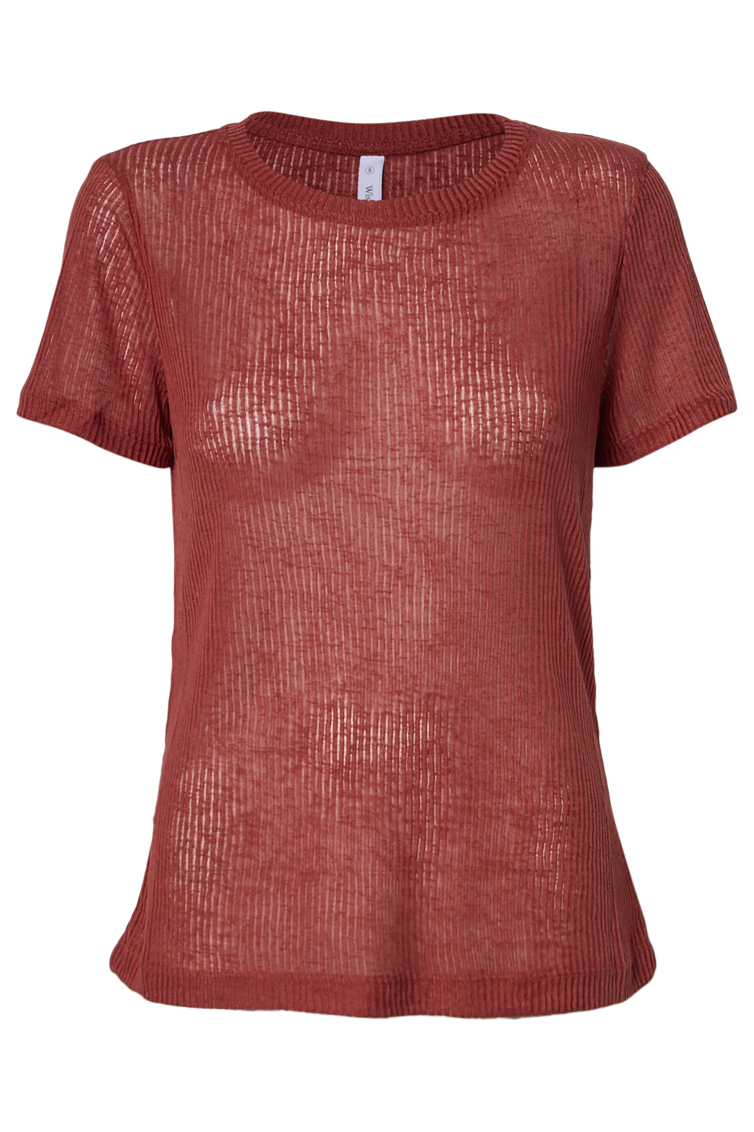 Semi-Sheer Knit Top