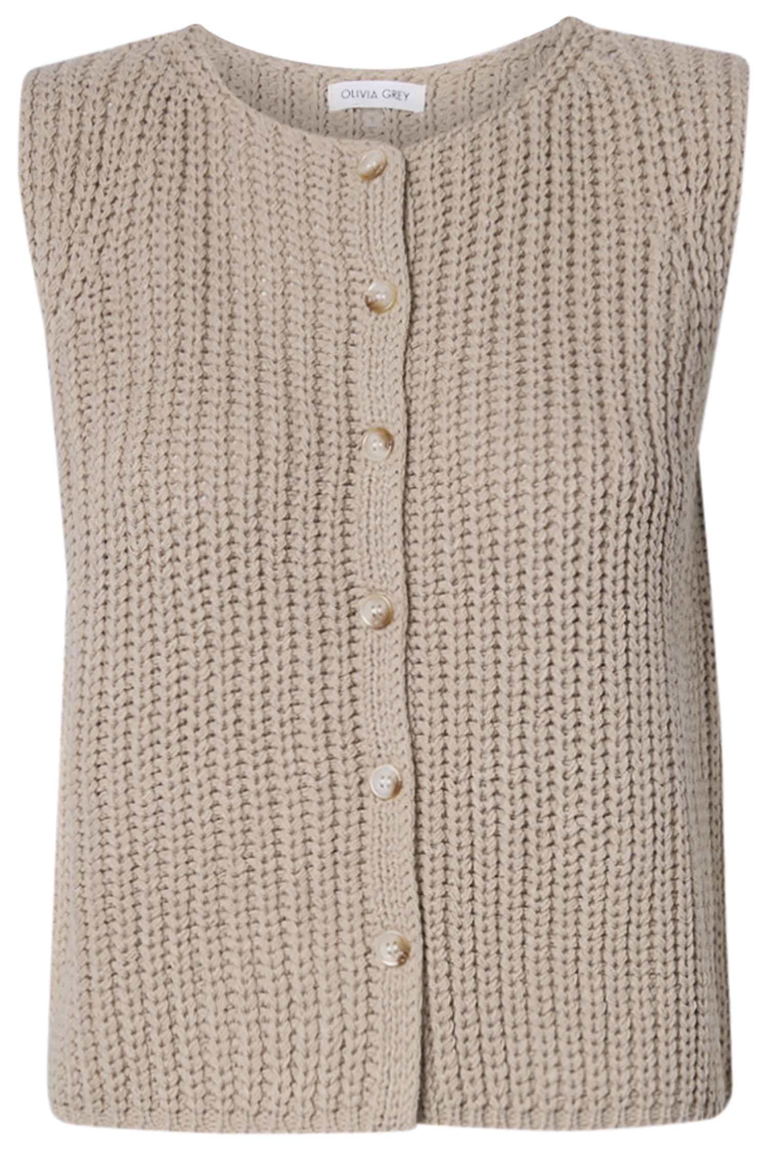 Button Front Knit Vest
