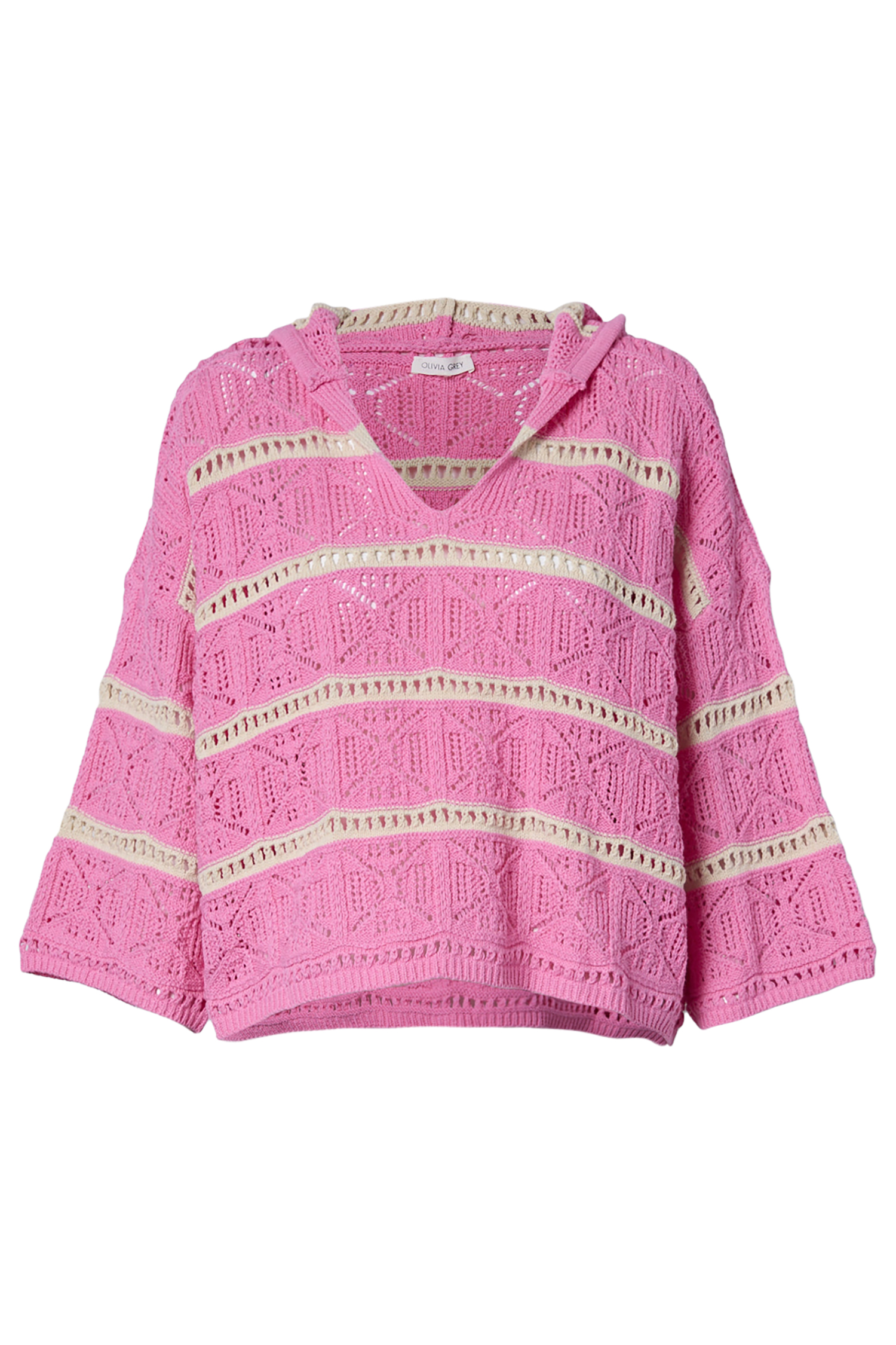 Crochet Pullover Hoodie