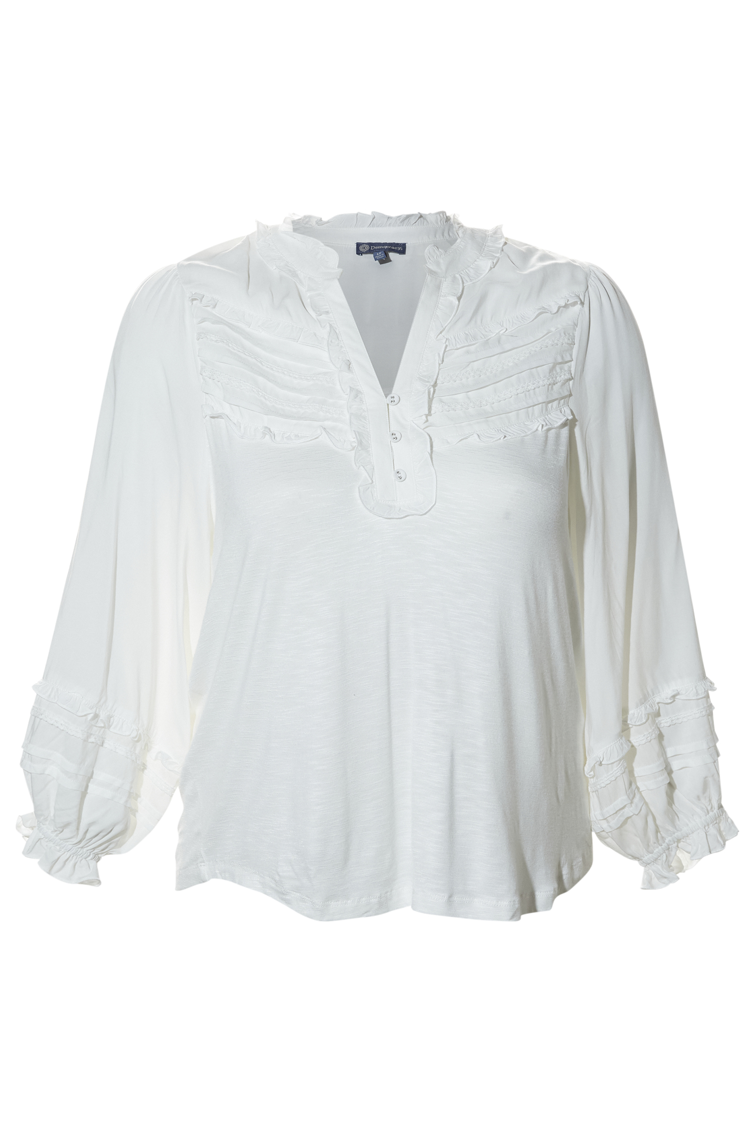 Democracy Ruffle Neck Top
