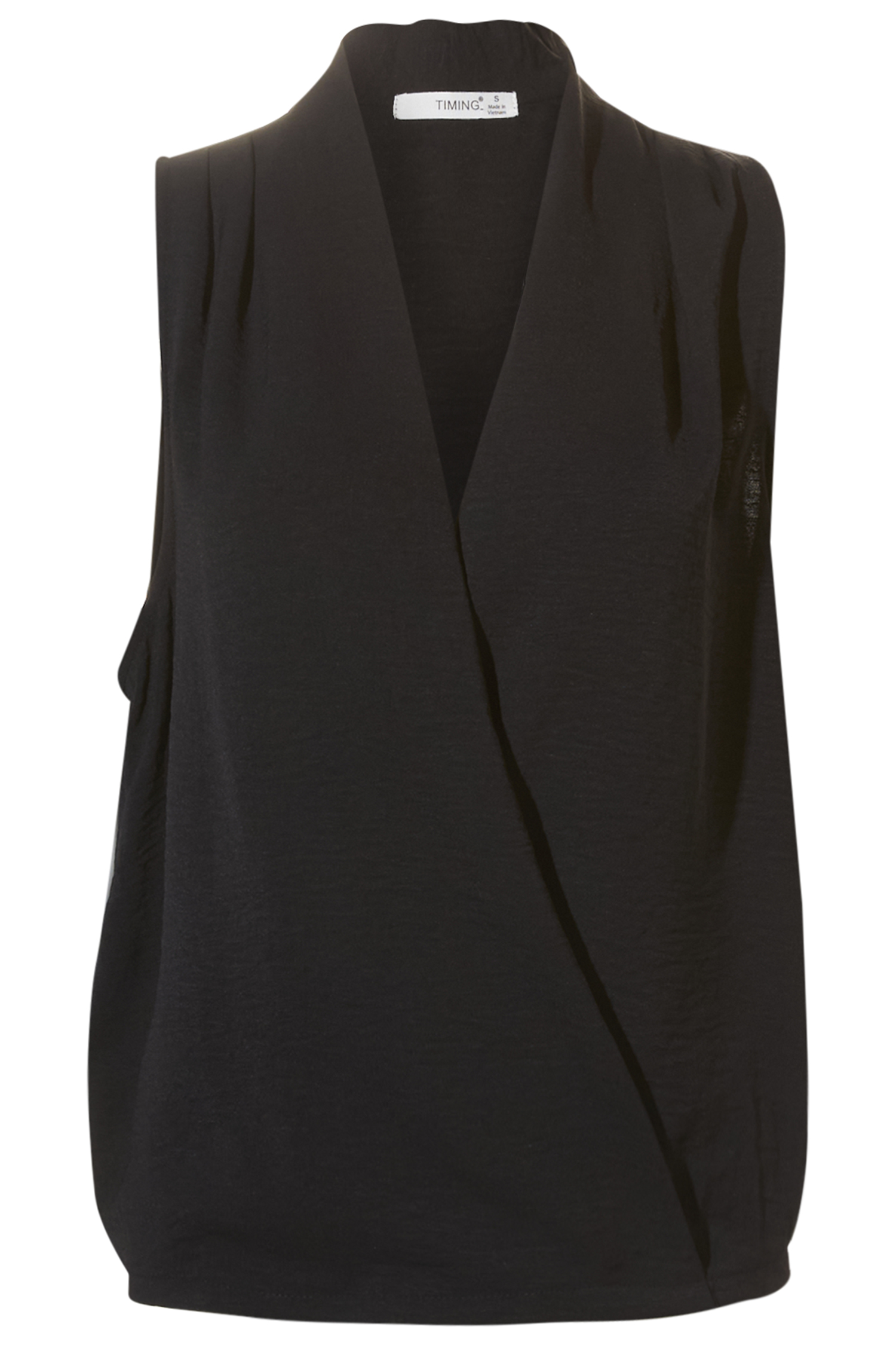 Sleeveless Surplice Top