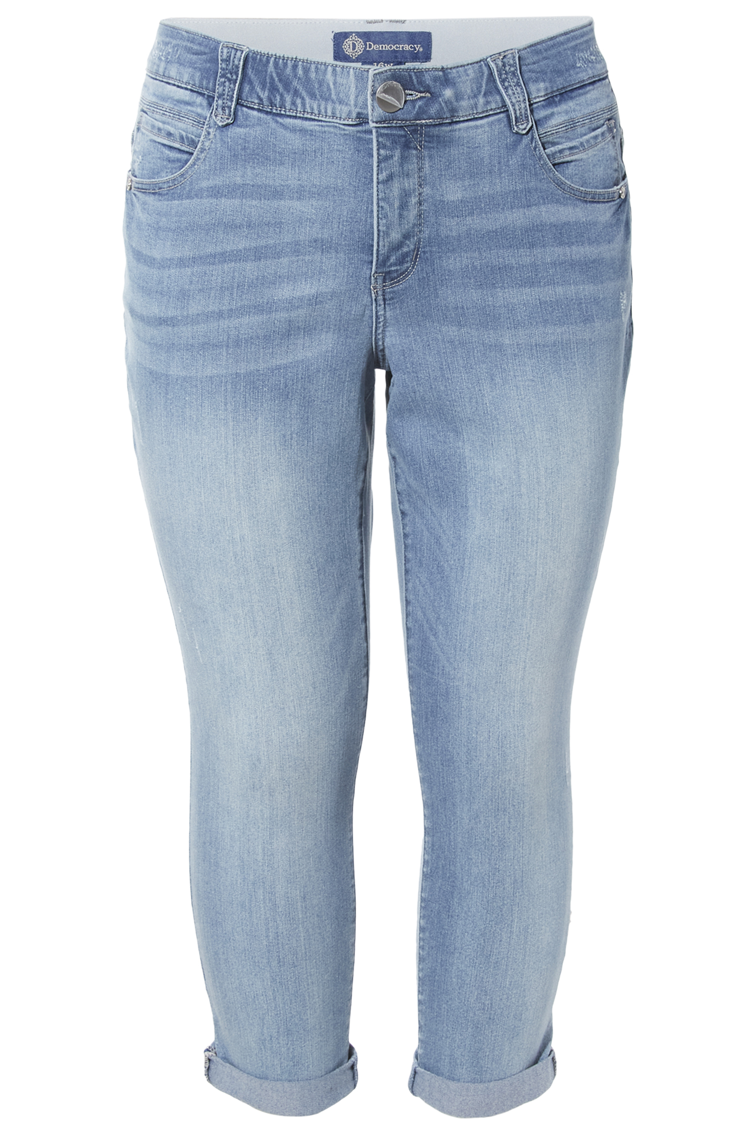 Democracy Ankle Skimmer Cuffed Crop