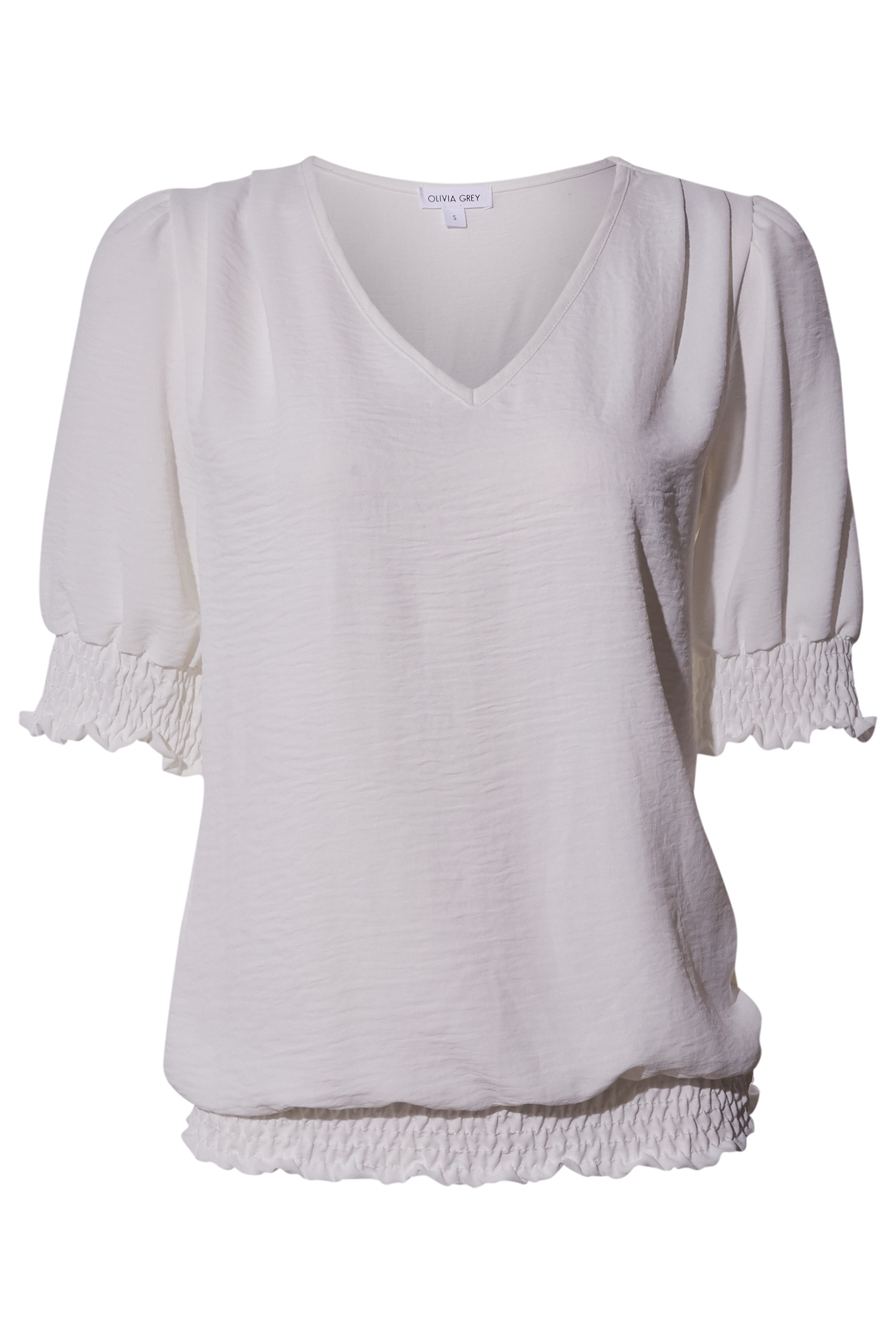 Short Sleeve Smocked Top