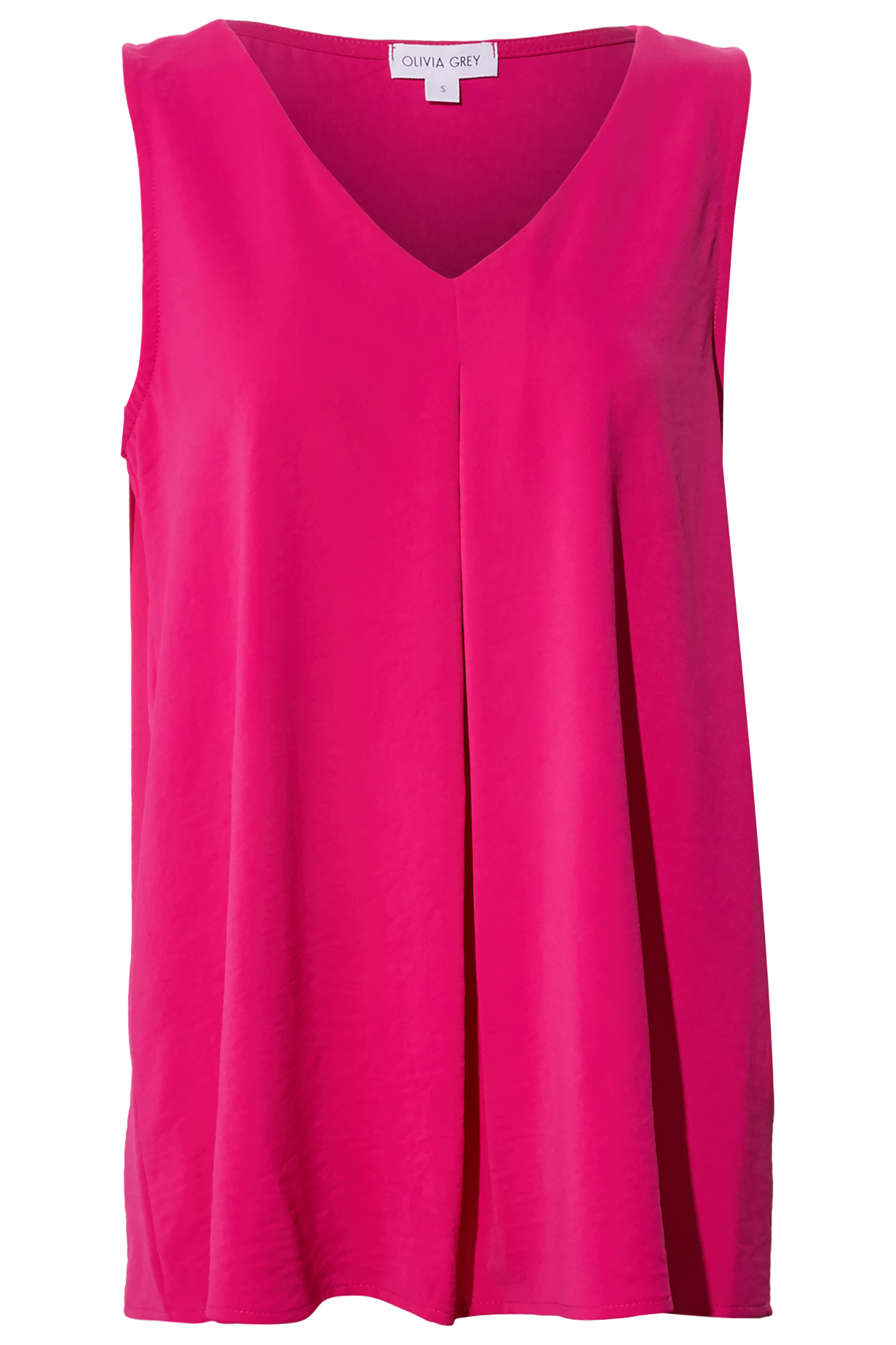 Front Pleat Sleeveless Top