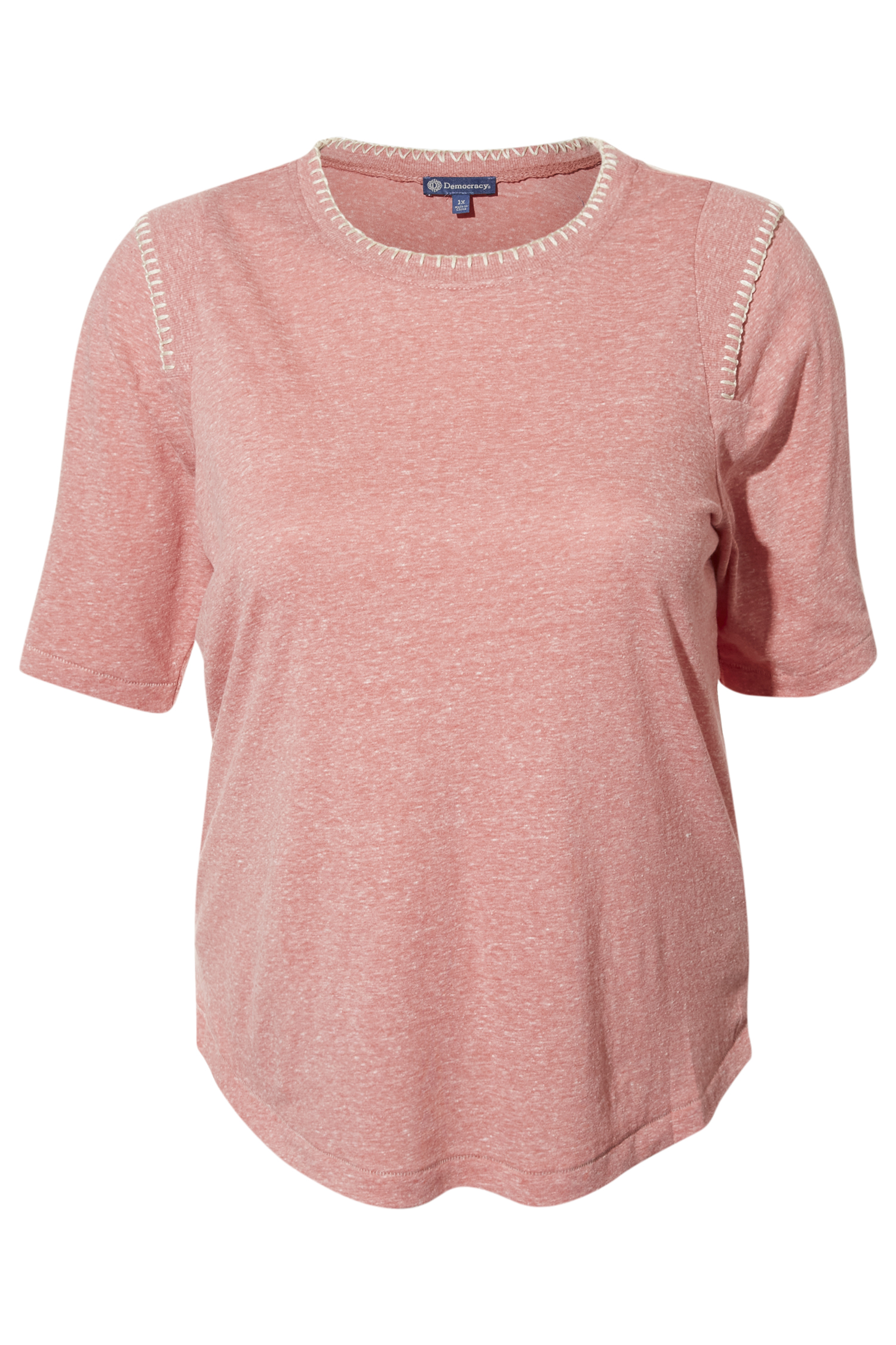 Democracy Stitch Collar Tee
