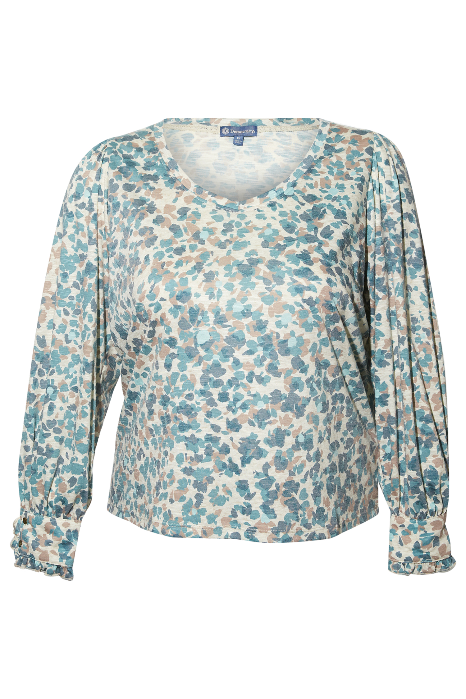 Democracy Ruffle Cuff Top