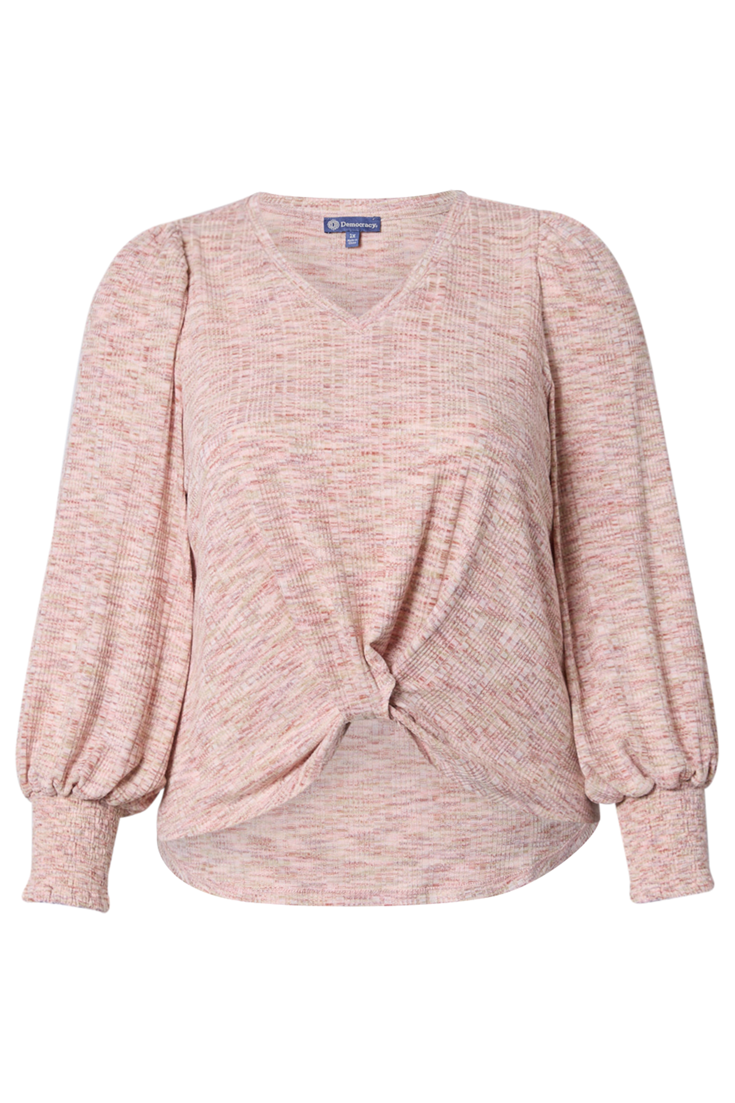 Democracy Long Smocked Blouson Sleeve