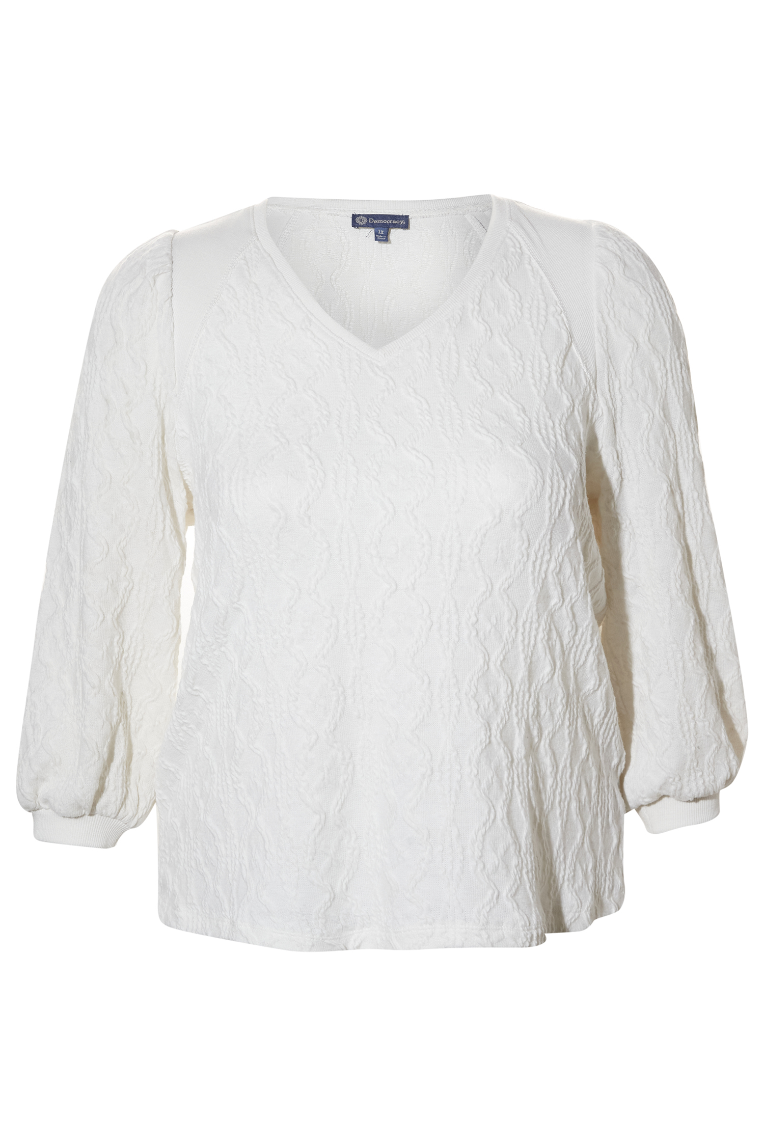 Democracy Textured Blouson Top