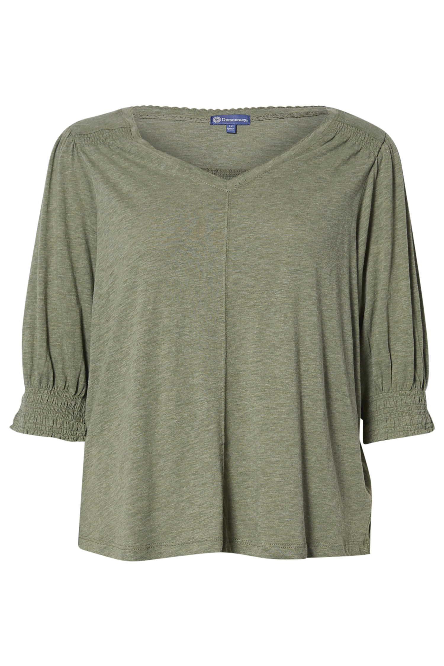 Democracy V-Neck Top