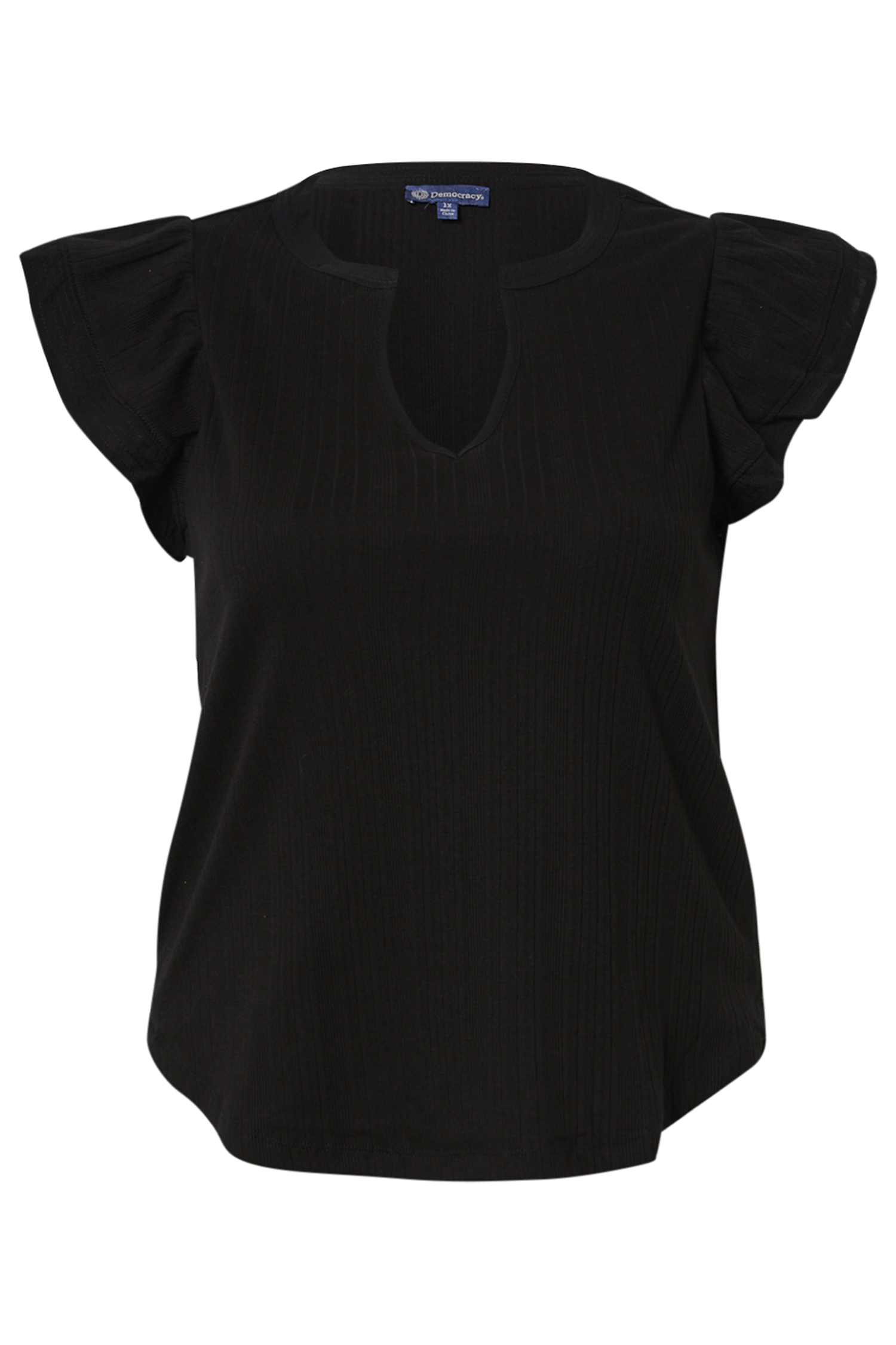 Democracy Ruffled Sleeve Top