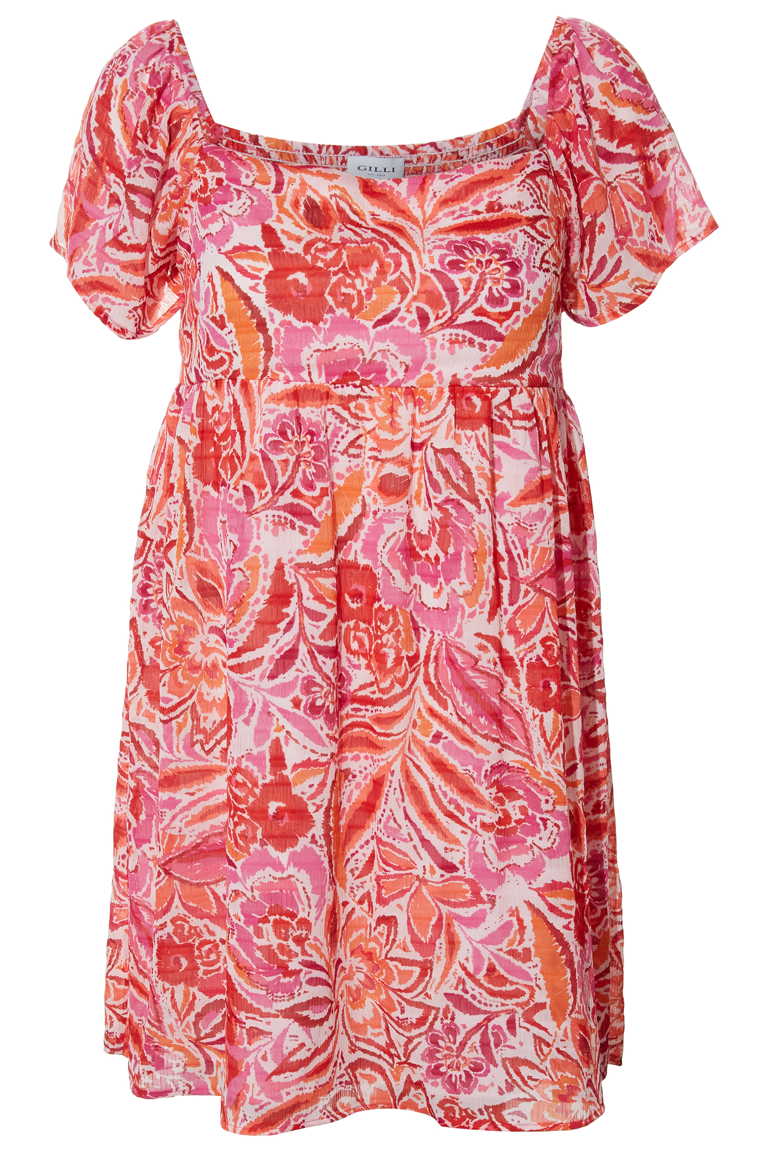 Floral Smocking Mini Dress