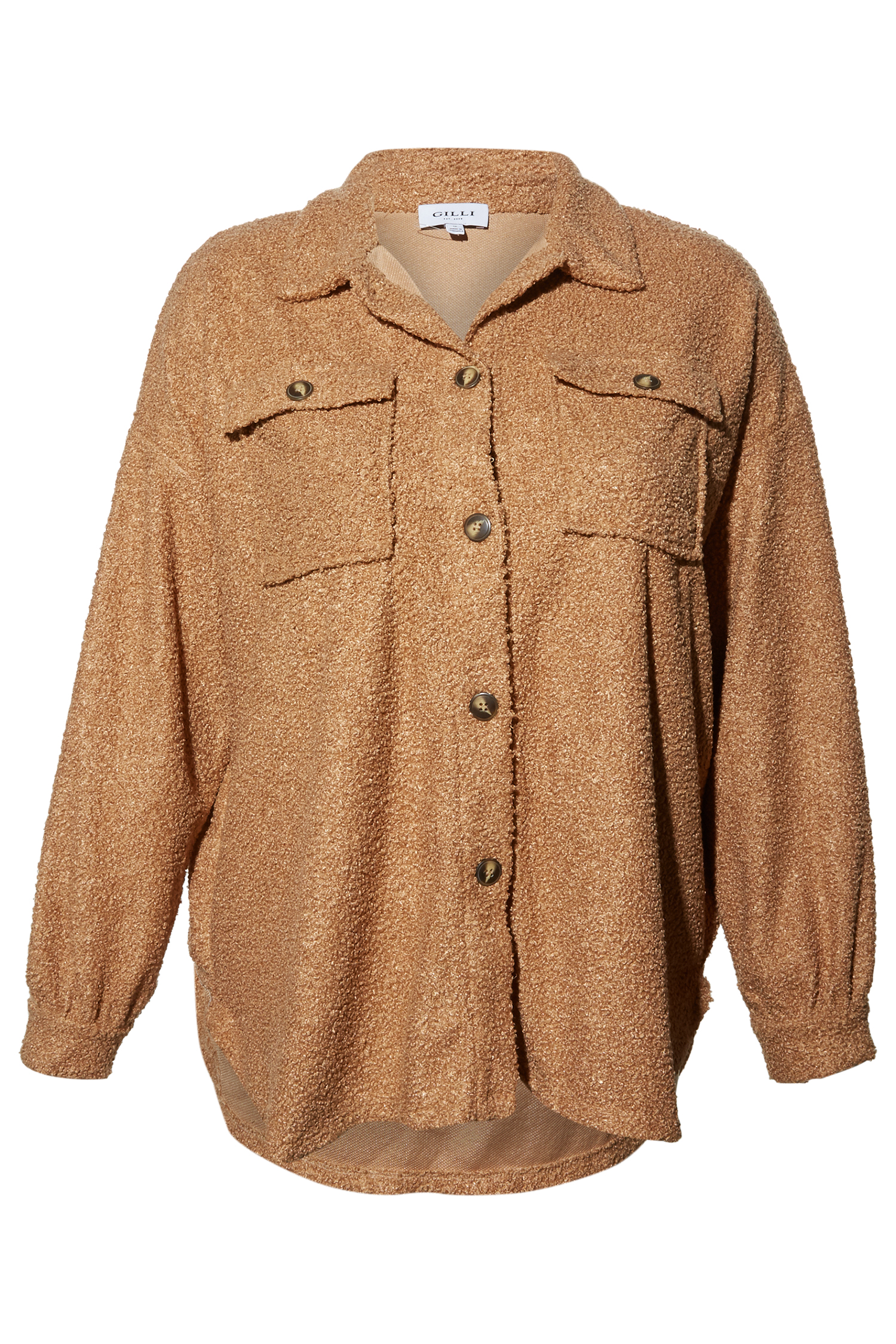 Long Sleeve Front Pocket Shacket