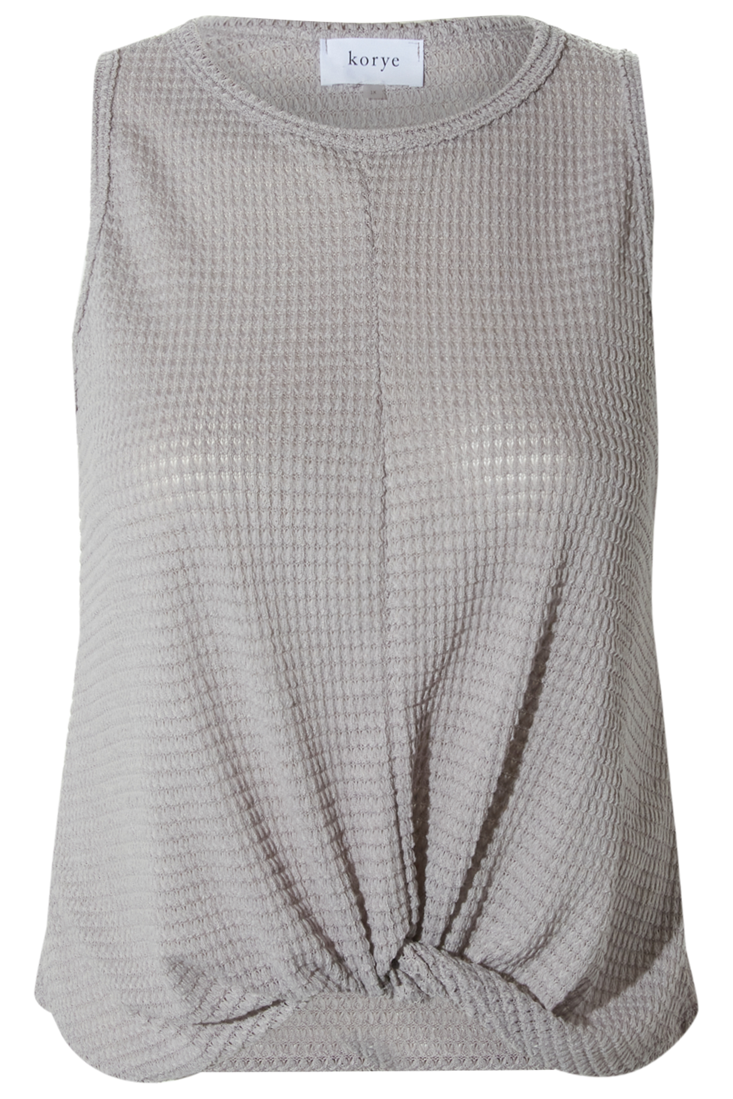 Front Twist Waffle Tank
