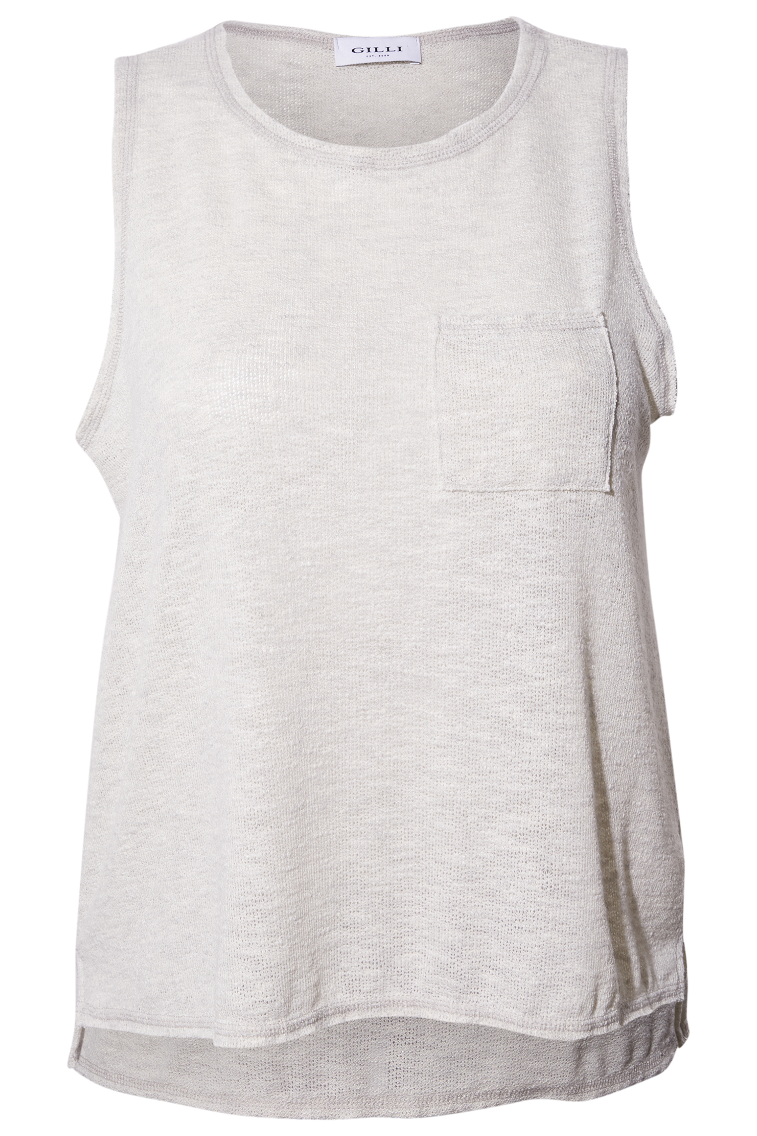 Side Slit Sleeveless Top
