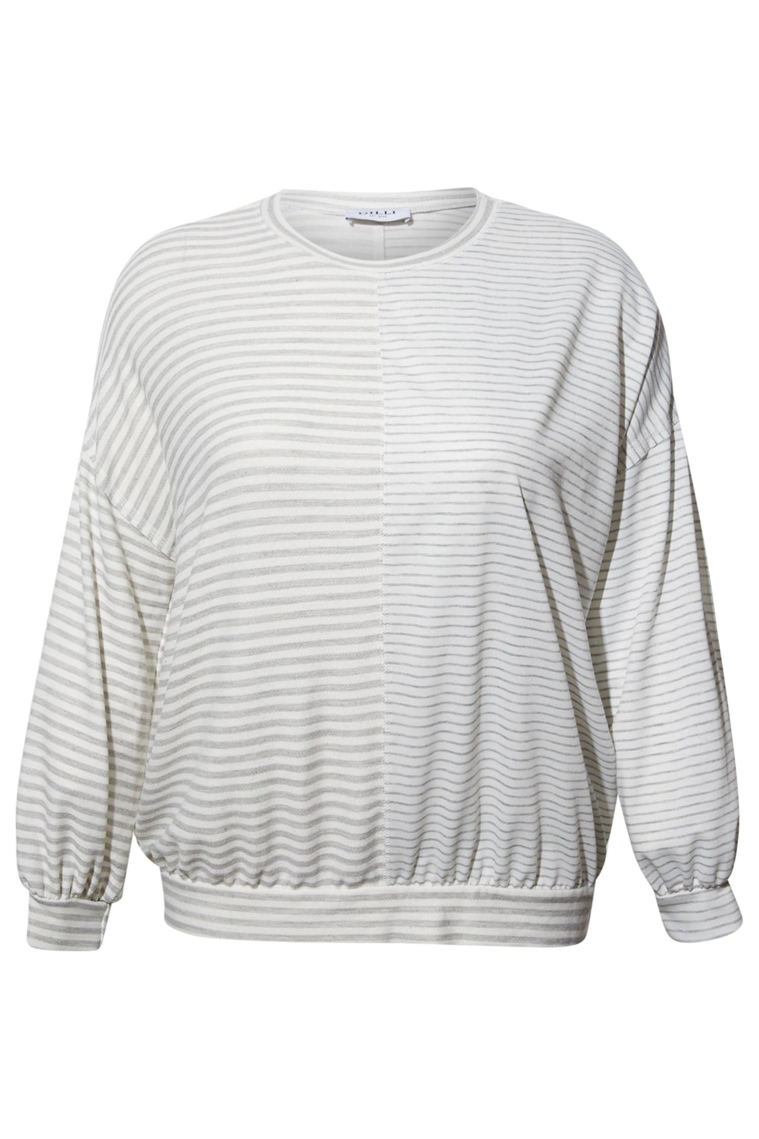 Reverse Stitch Stripe Contrast Top