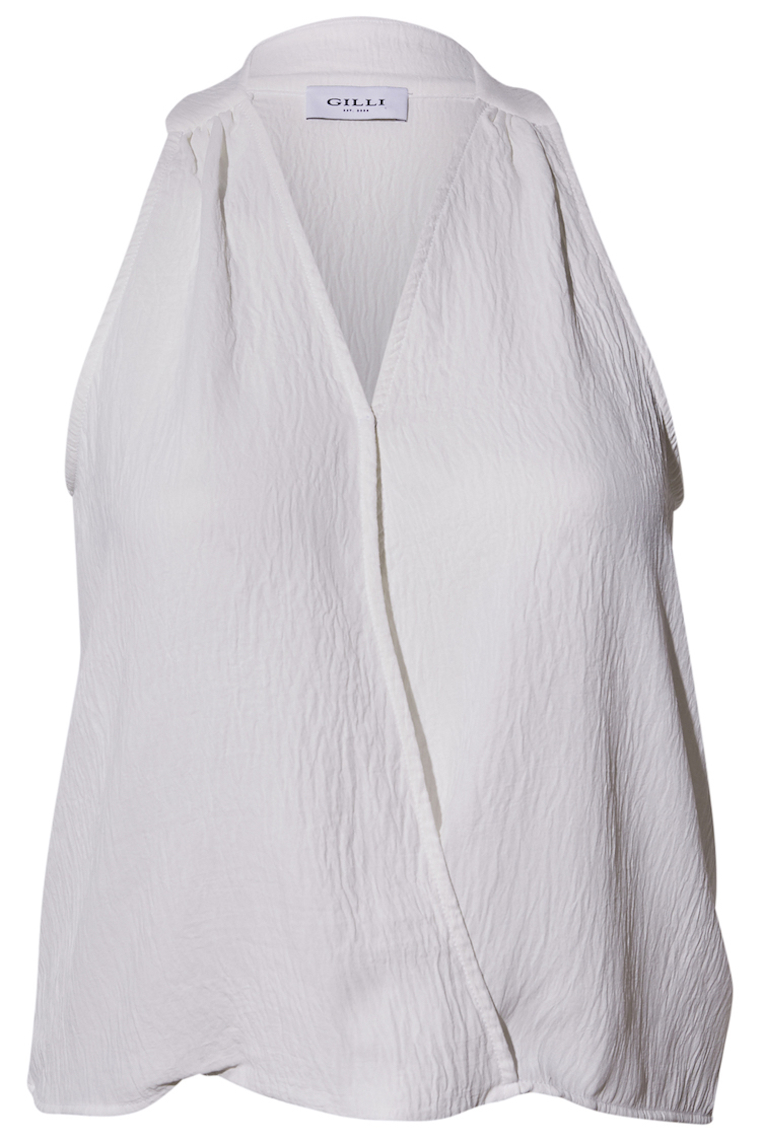 Sleeveless Surplice Top