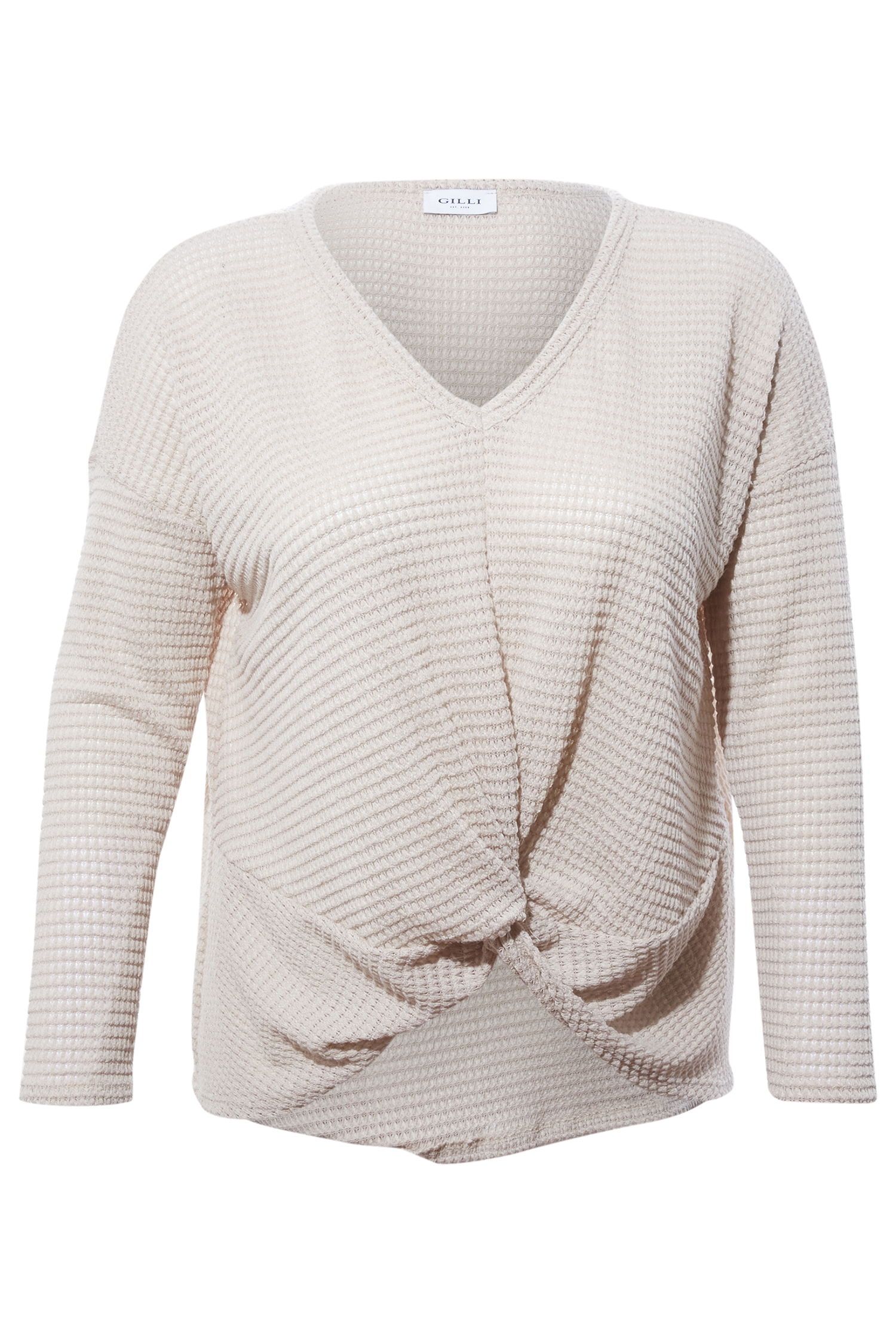 Twist Waffle Knit Top