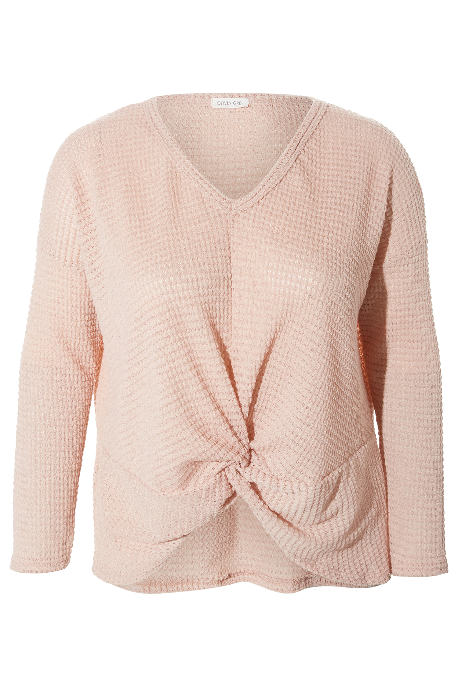 Twist Waffle Knit Top